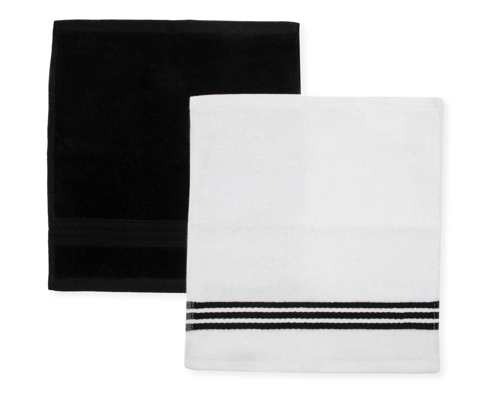Foto 3 | Foto 3 | Toalla para Manos Ying Yang Blanco-Negro 2 Piezas