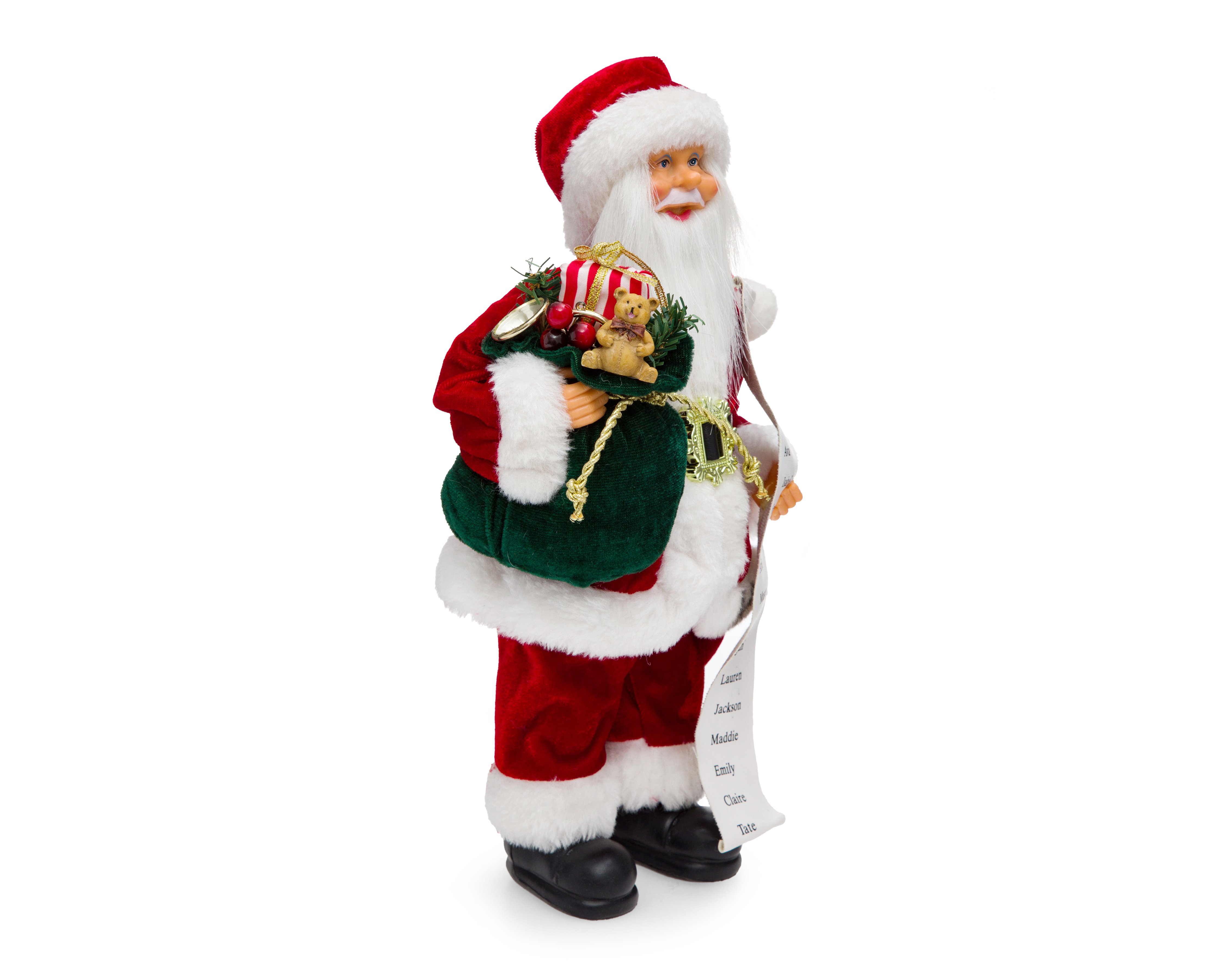 Foto 2 pulgar | Foto 1 | Figura de Papá Noel de Navidad Lista de Santa de Plástico