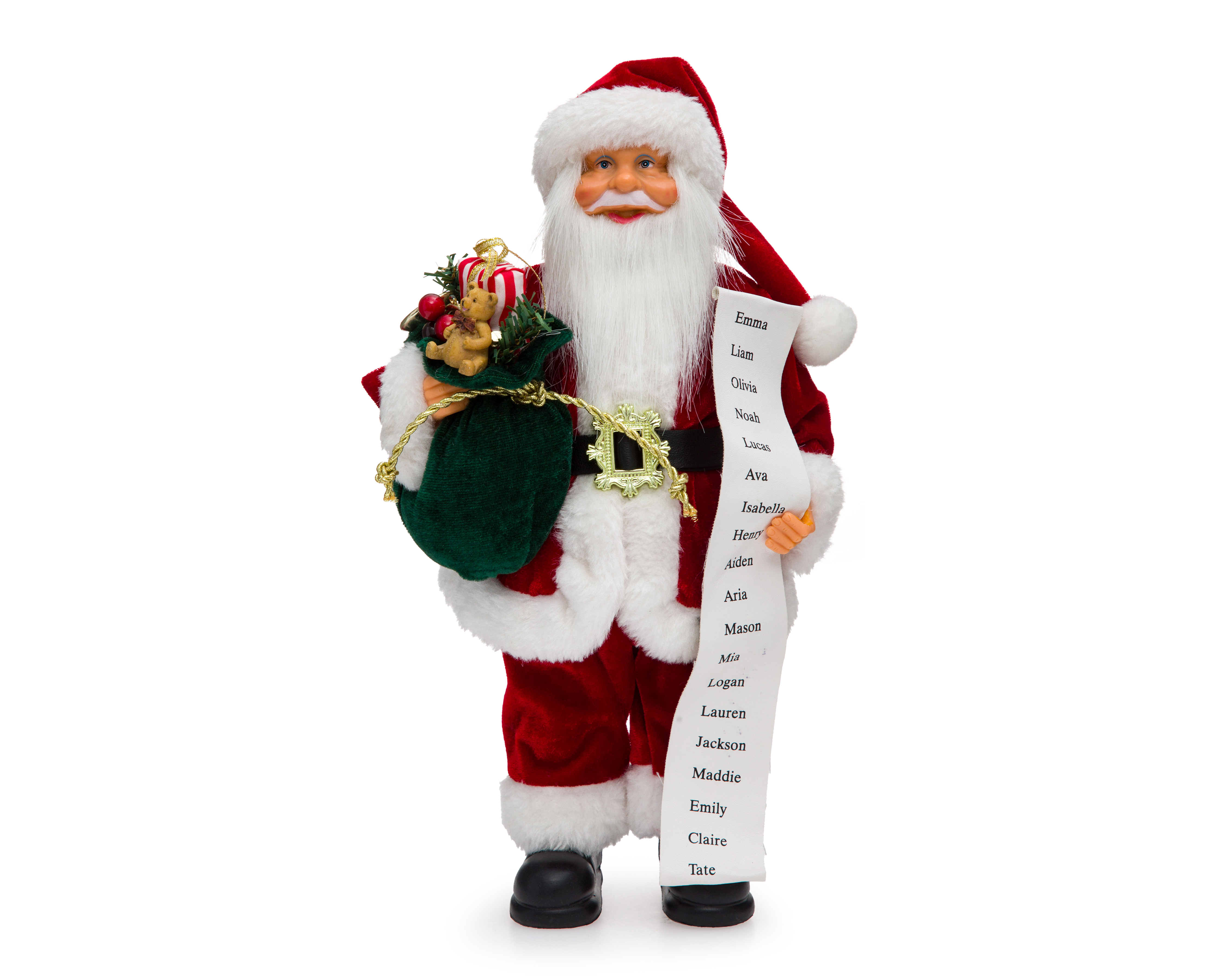 Foto 4 pulgar | Foto 3 | Figura de Papá Noel de Navidad Lista de Santa de Plástico