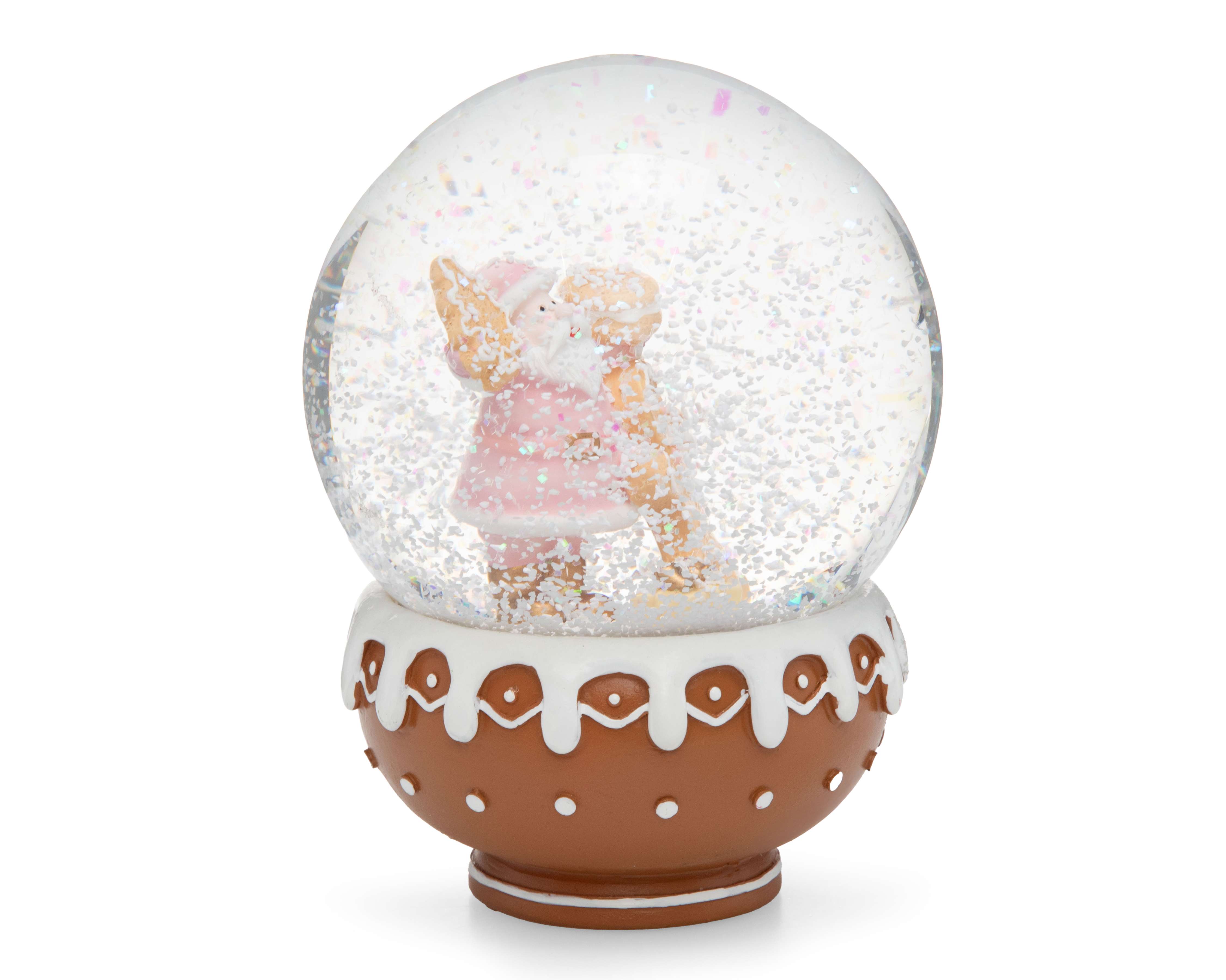 Foto 2 | Foto 2 | Figura de Globo de Nieve Navideña Gingerman de Resina