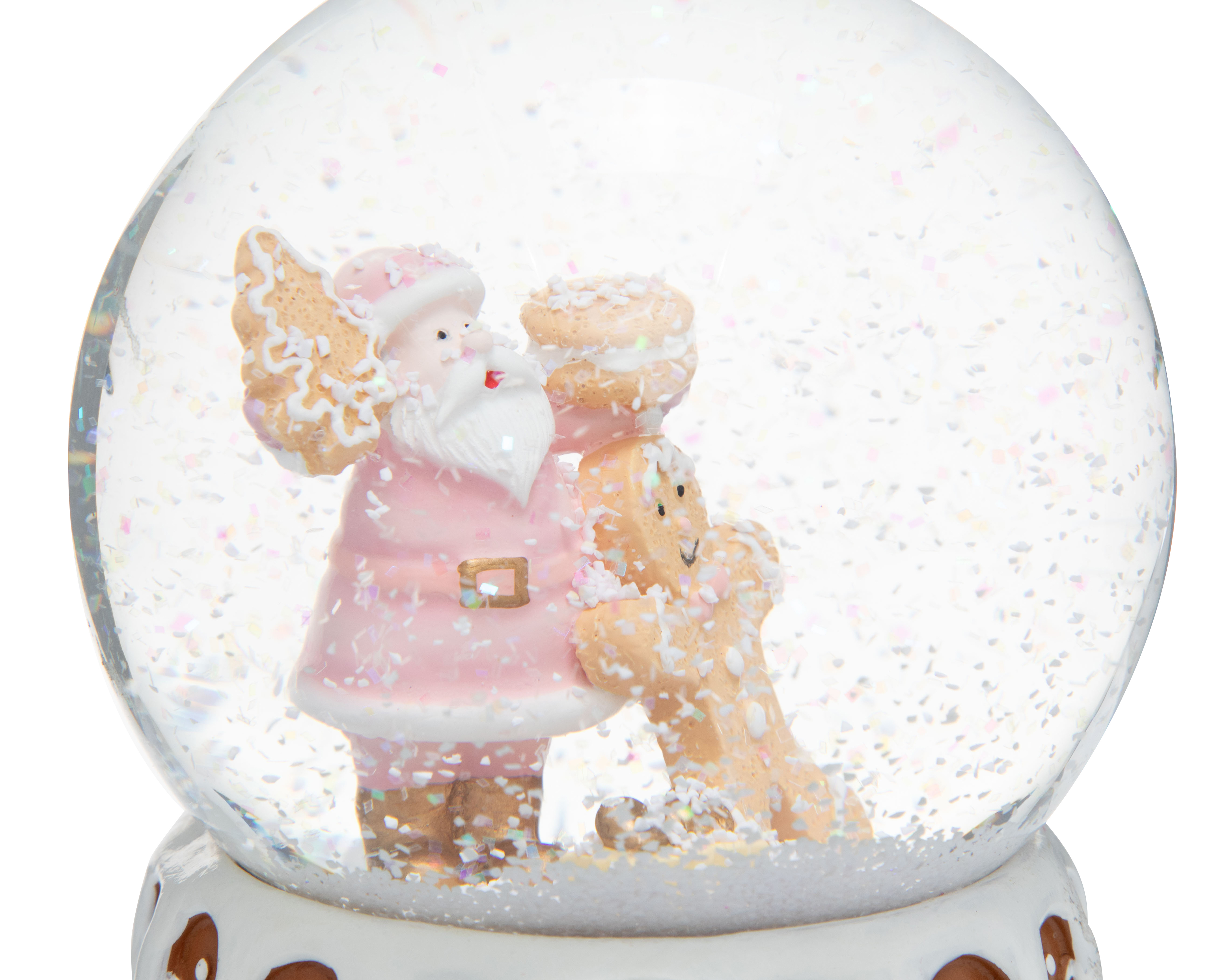 Foto 5 pulgar | Foto 4 | Figura de Globo de Nieve Navideña Gingerman de Resina