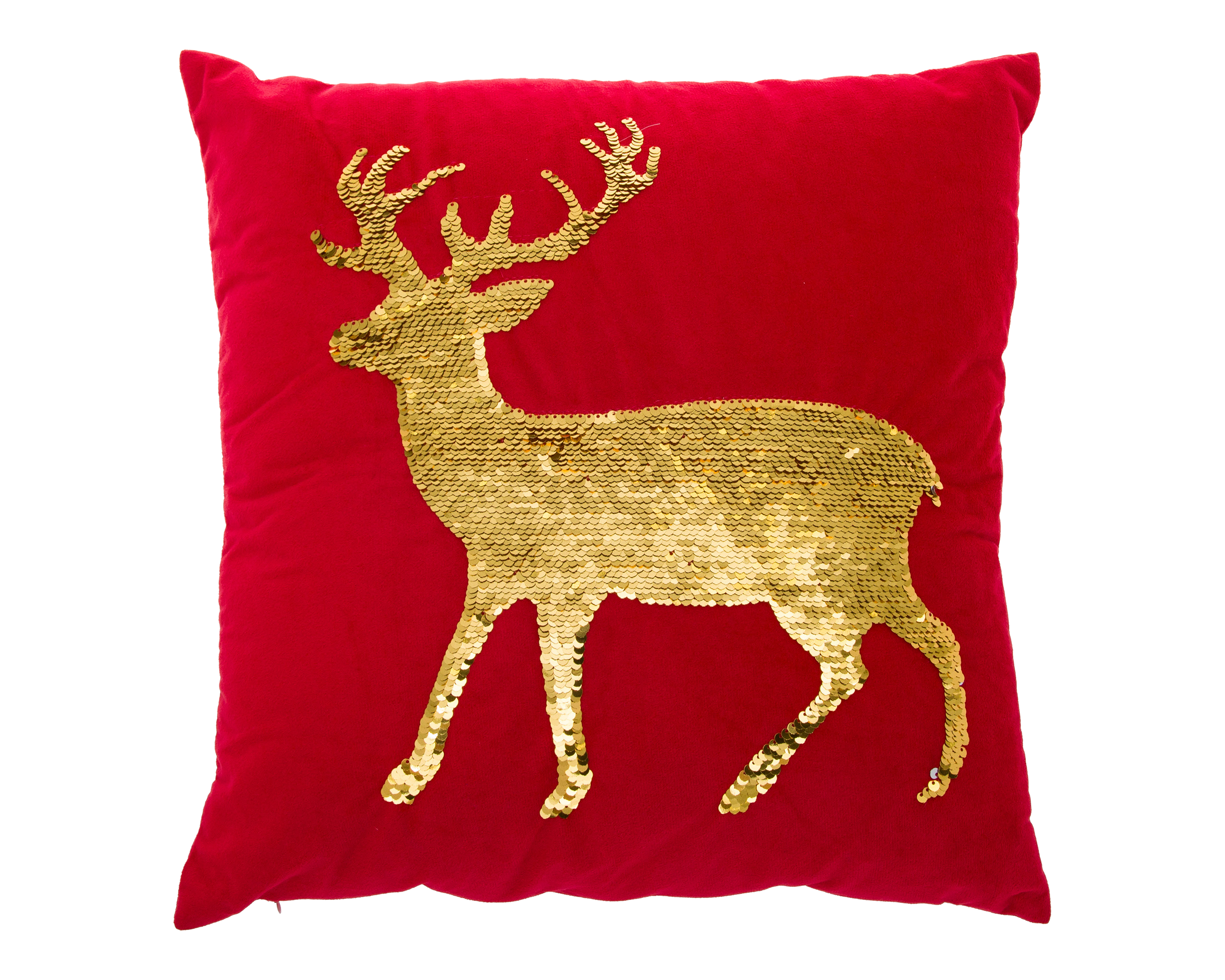 Cojín Navideño Shiny Reno Rojo