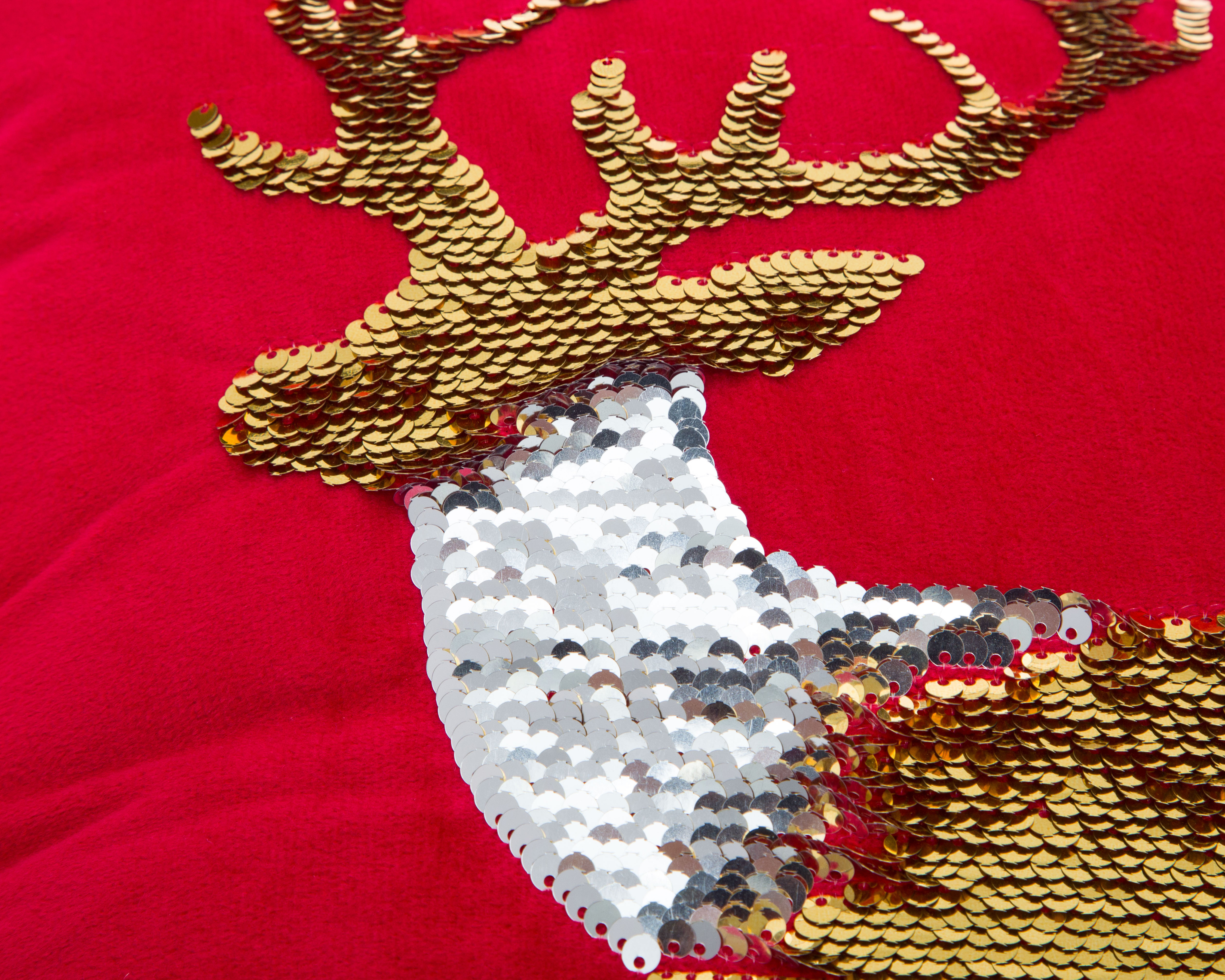 Foto 4 | Foto 4 | Cojín Navideño Shiny Reno Rojo