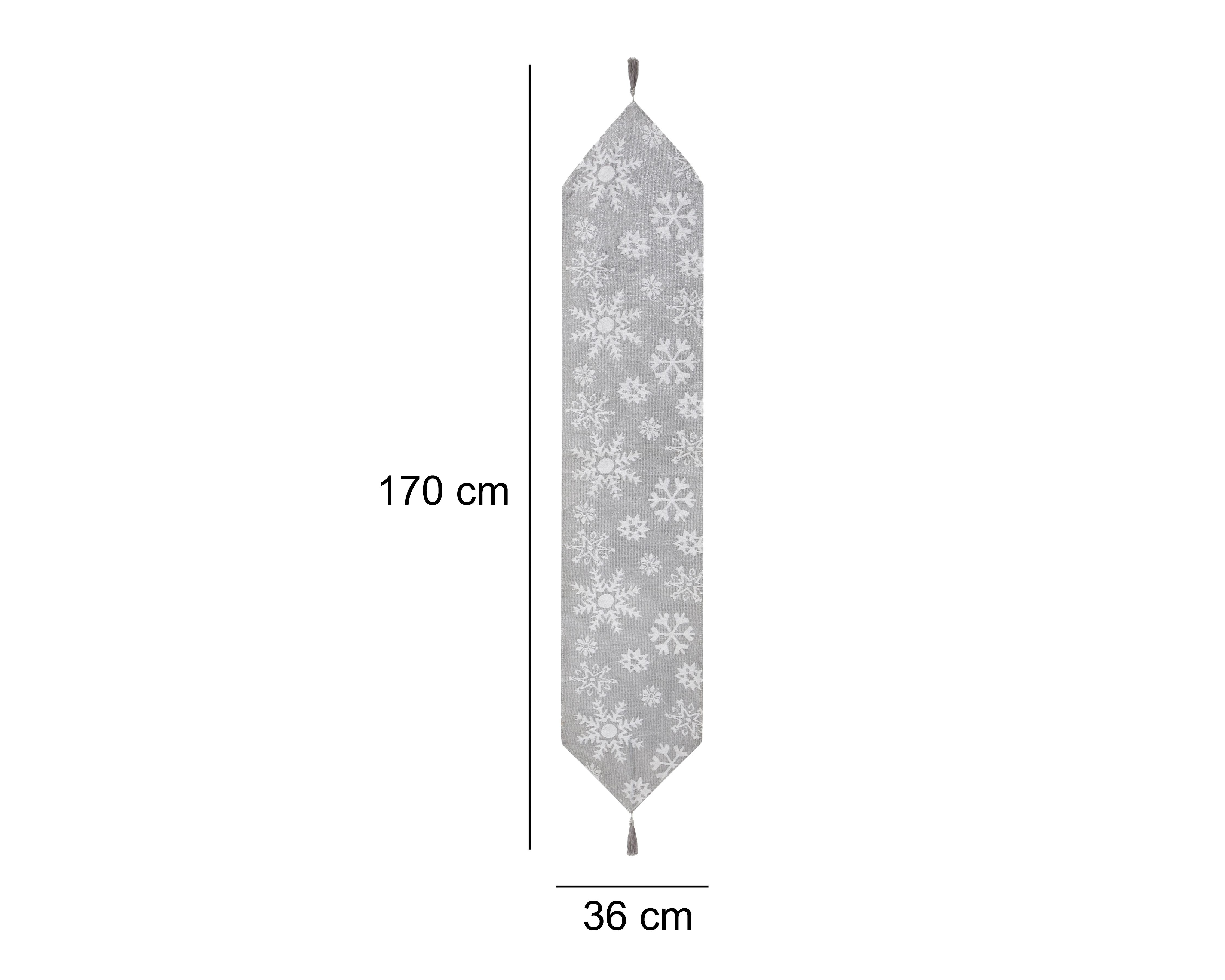 Foto 6 pulgar | Foto 5 | Camino de Mesa Plateado Starhaus Silver Flakes 36 x 170 cm