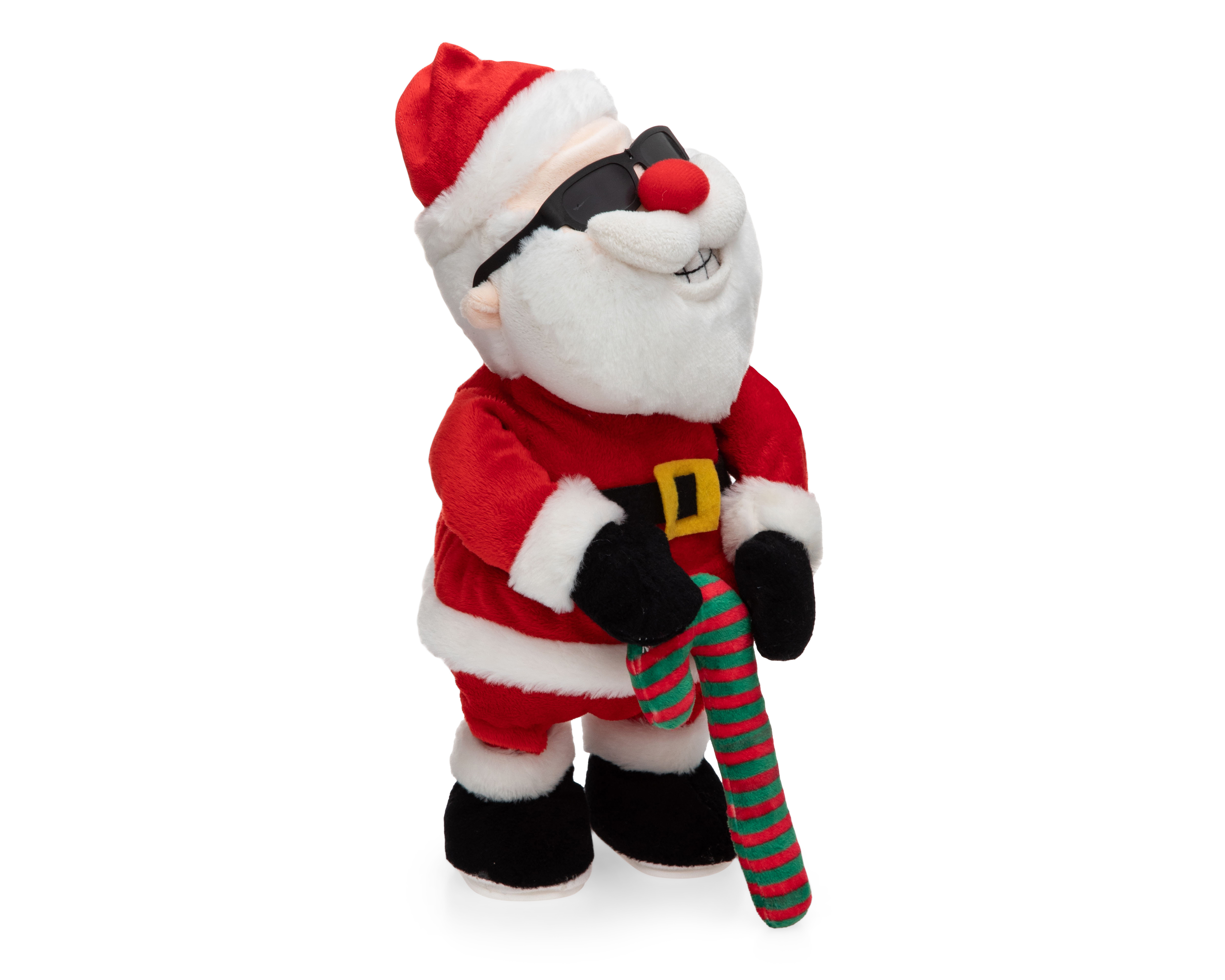 Figura Decorativa Navideña Santa Musical de Plástico