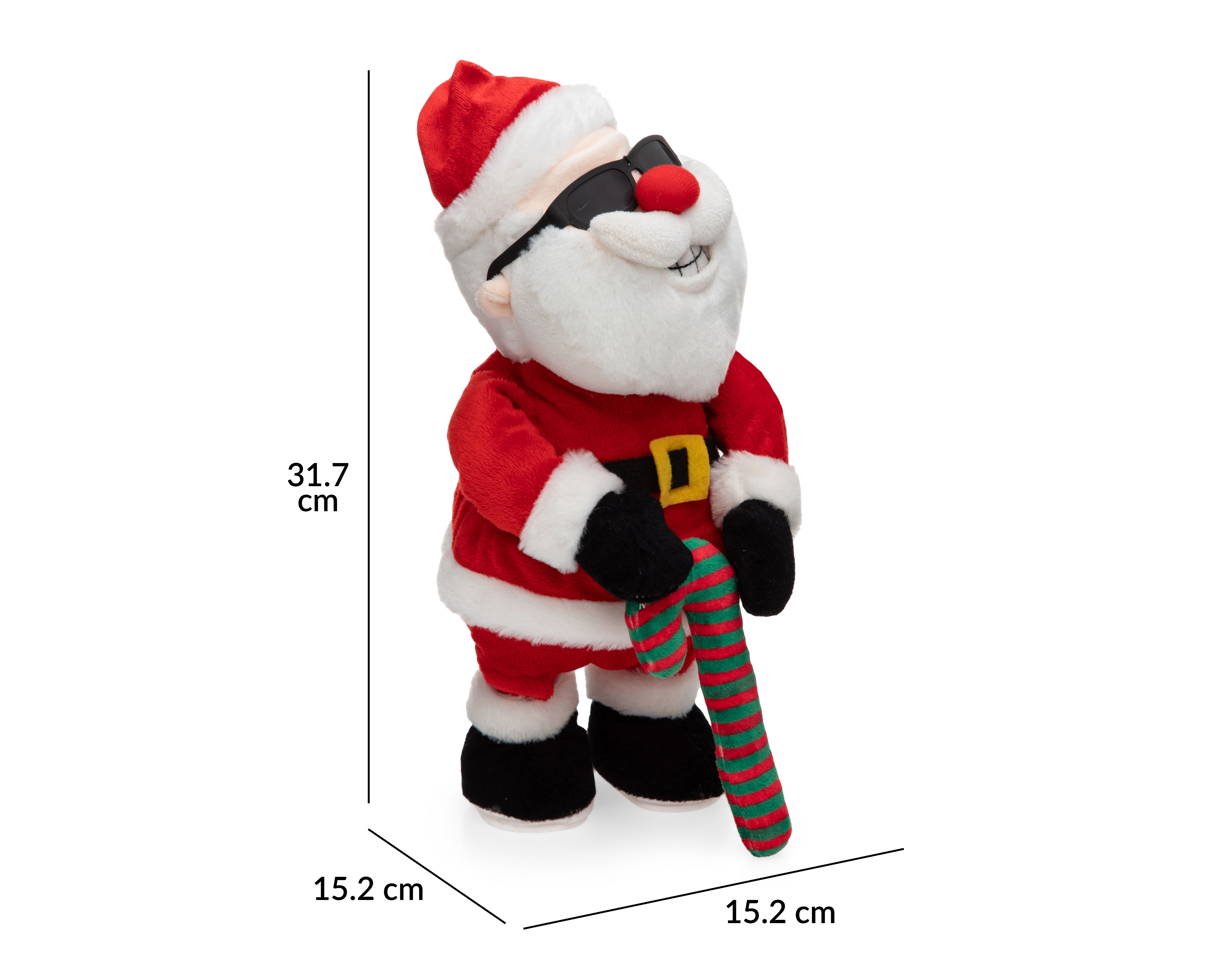 Foto 5 | Foto 5 | Figura Decorativa Navideña Santa Musical de Plástico