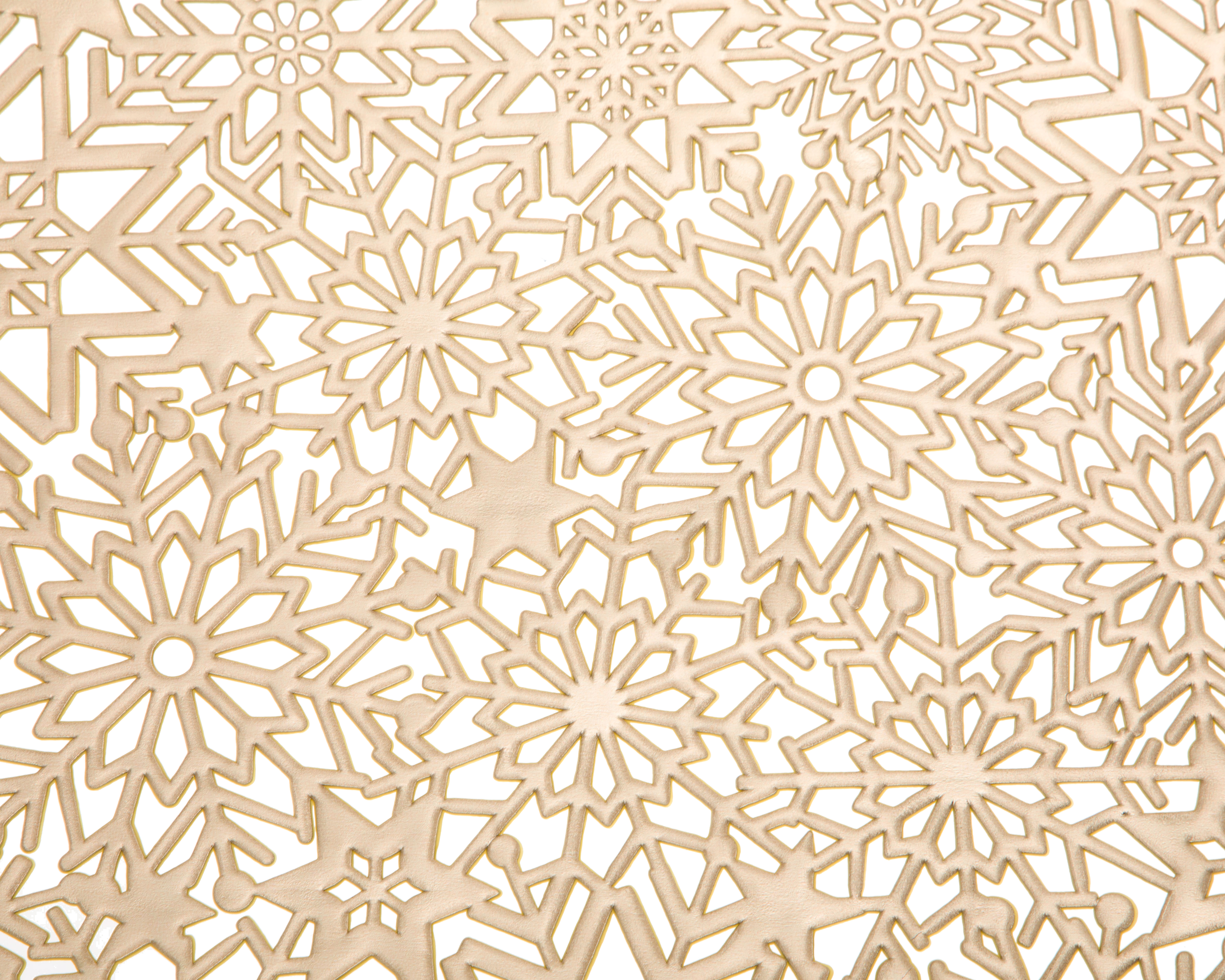 Foto 5 | Foto 5 | Mantel Individual Dorado Starhaus Snowflake Cocinero 4 Piezas