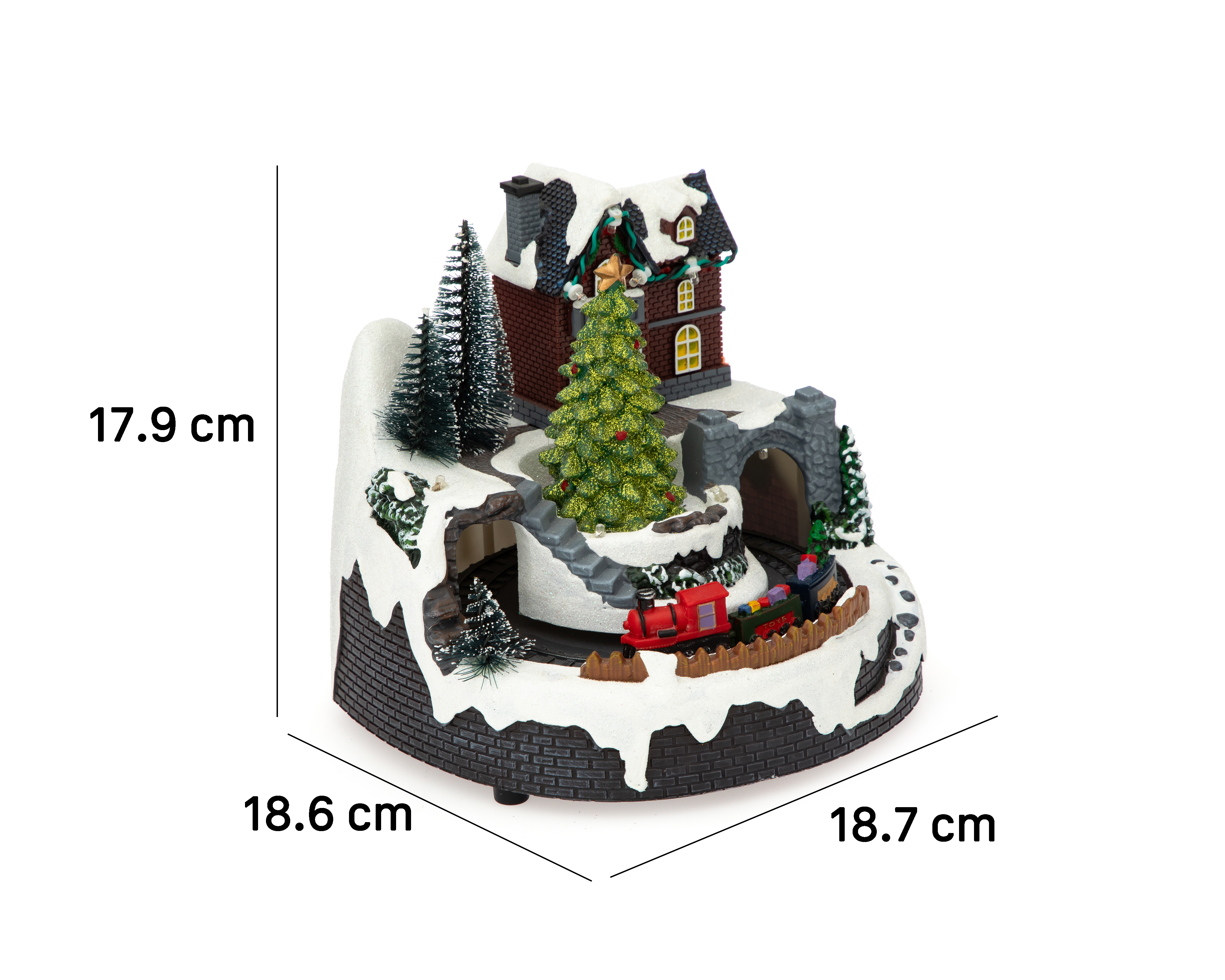 Foto 7 pulgar | Foto 6 | Figura Decorativa de Navidad Smalltown de Plástico