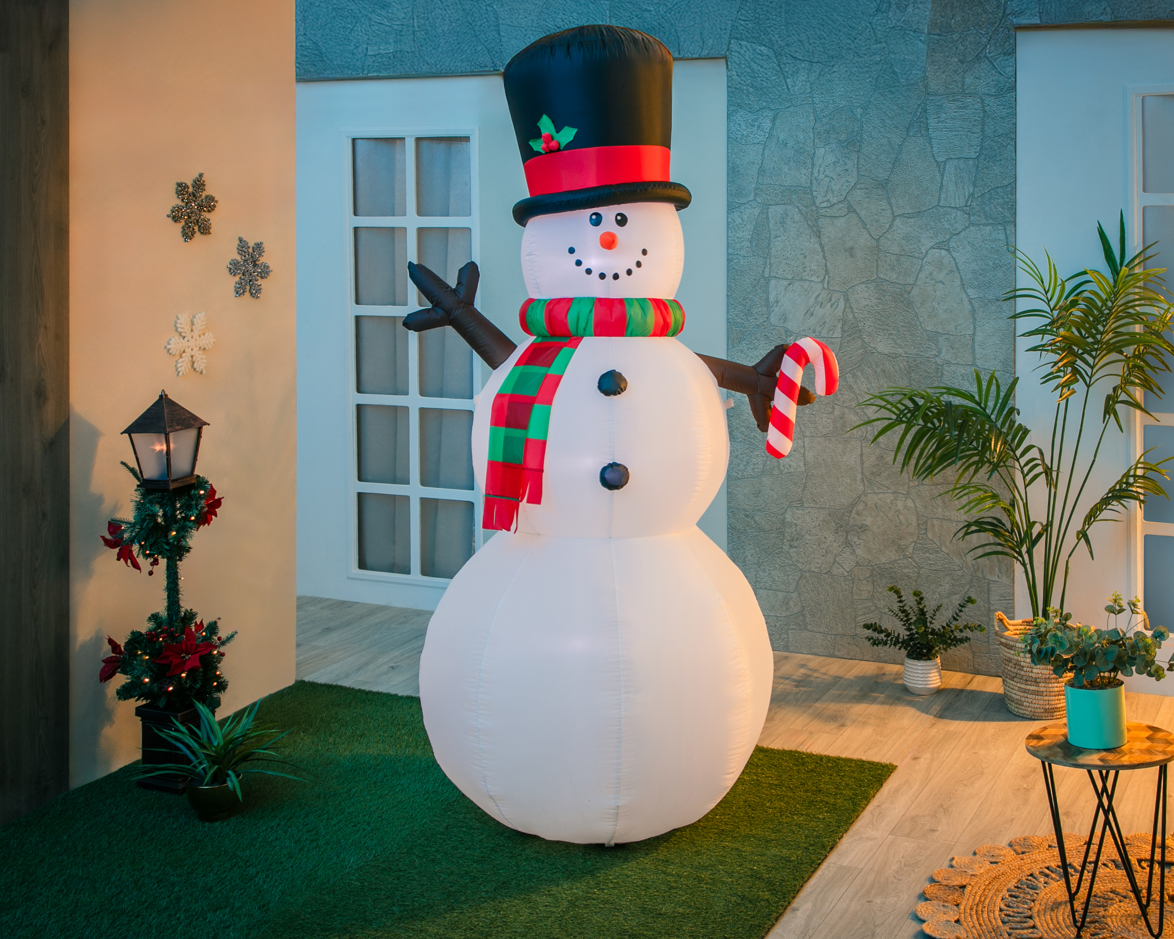 Foto 2 pulgar | Foto 1 | Inflable Classic Snowman 244 cm