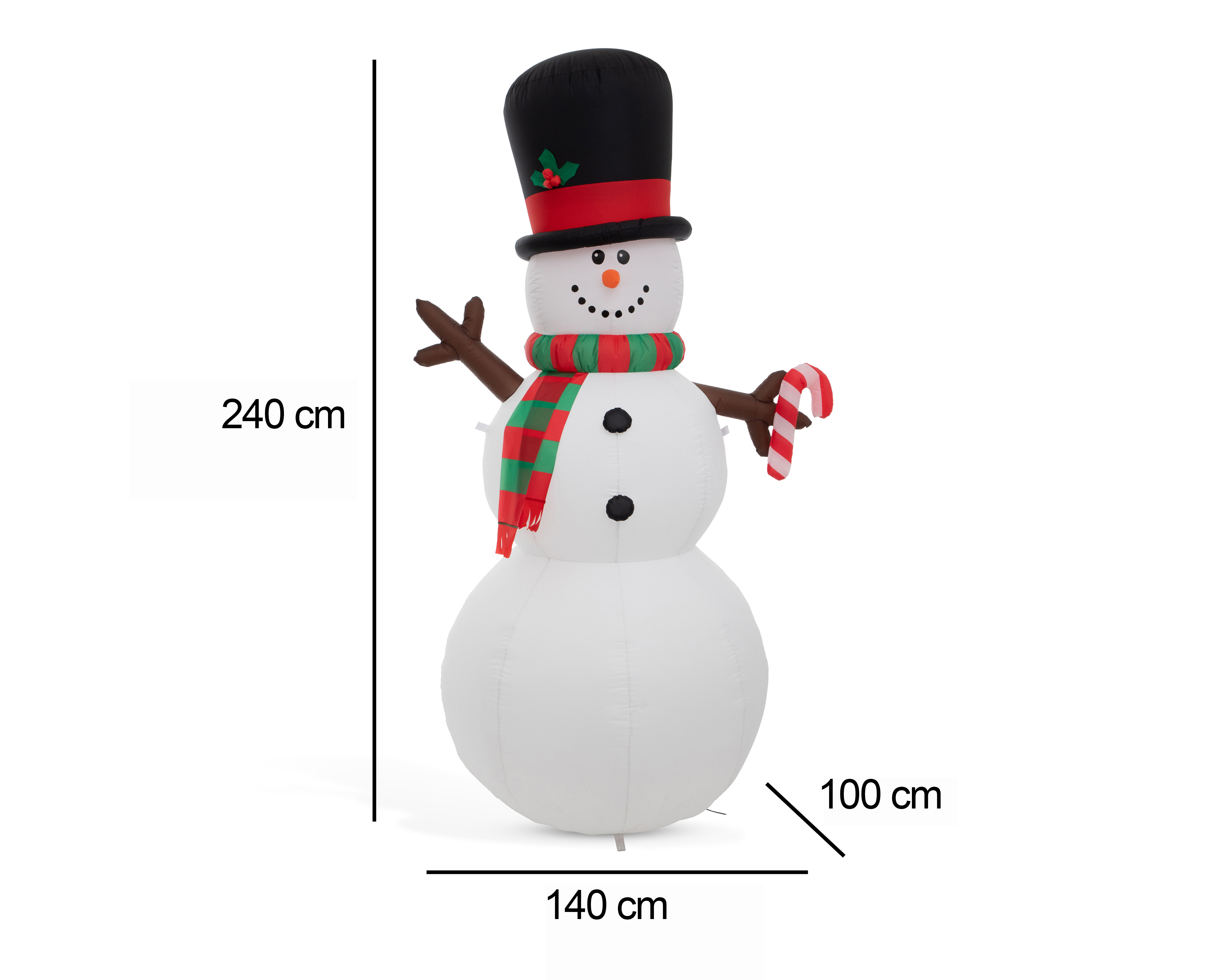 Foto 7 pulgar | Foto 6 | Inflable Classic Snowman 244 cm