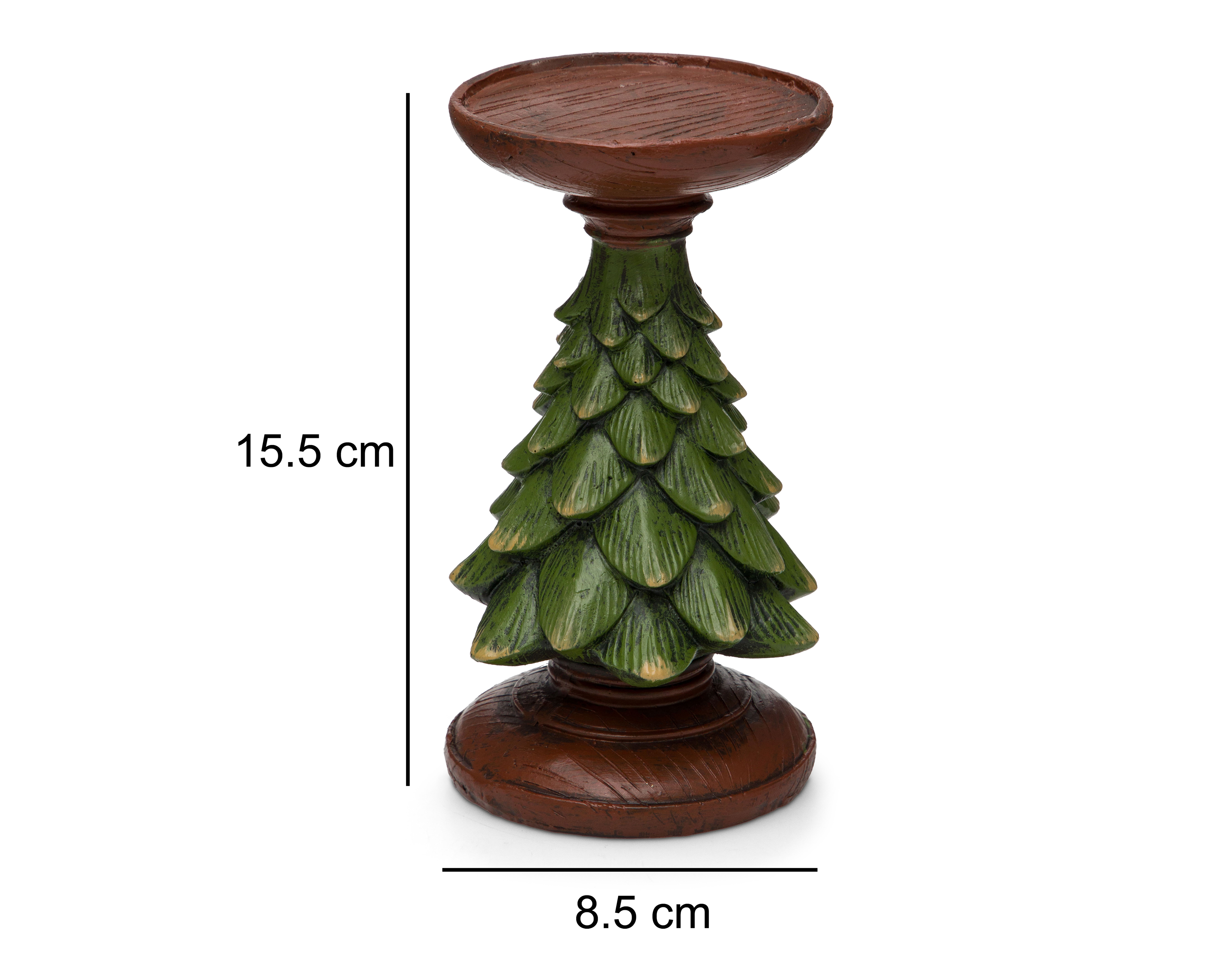 Foto 5 | Foto 5 | Portavela de Pino de Navidad Douglas B de Poliresina