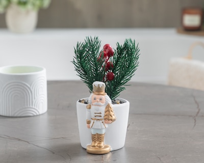 Foto 4 | Foto 4 | Planta Decorativa Navideña con Maceta Starhaus 18 cm