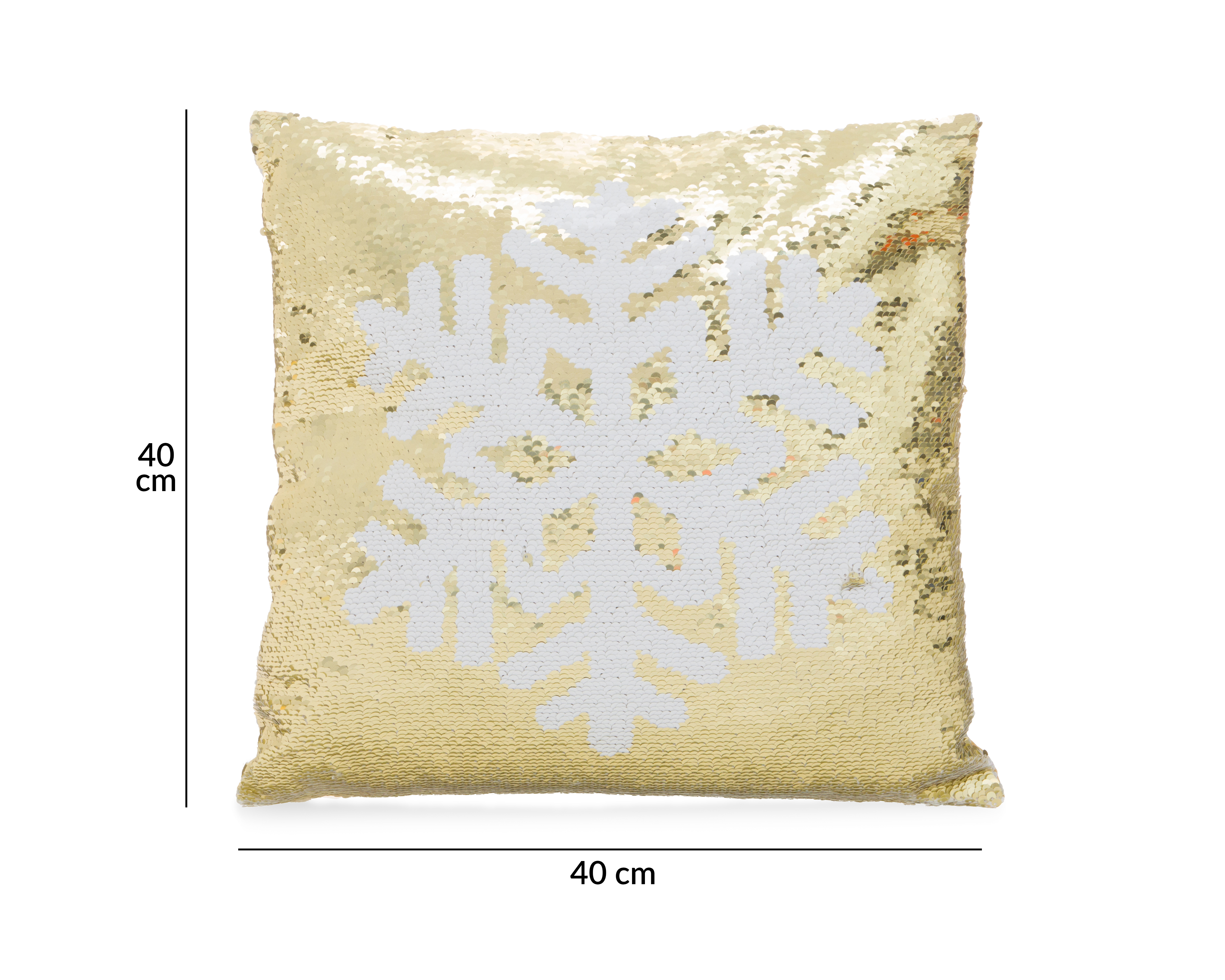 Foto 6 | Foto 6 | Cojín Navideño Sequin Snowy Dorado