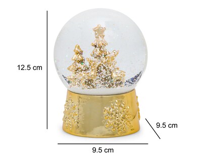 Foto 5 | Foto 5 | Esfera de Nieve Navideña Bosque Gold de Poliresina
