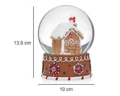 Foto 5 | Foto 5 | Esfera de Nieve de Navidad Ginger Burbuja de Poliresina