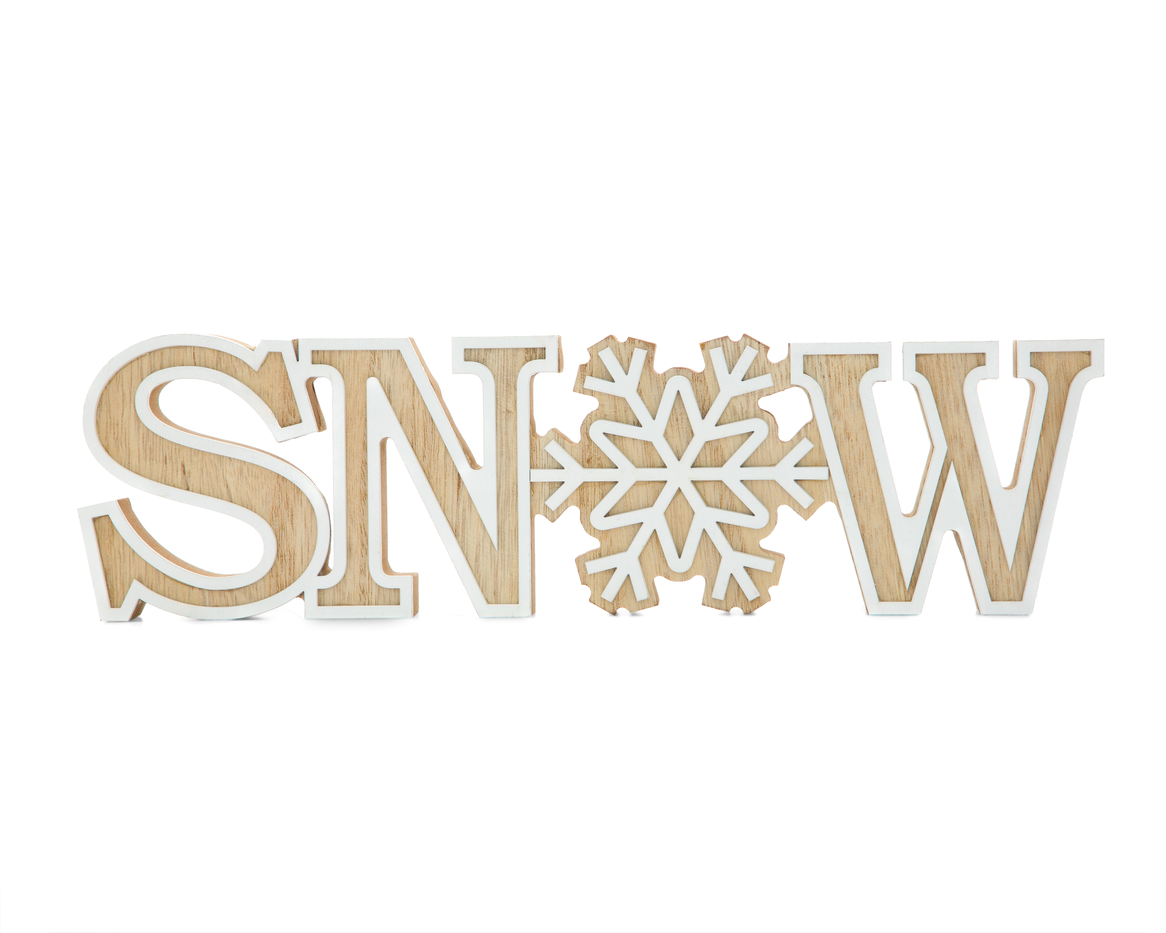 Foto 2 | Foto 2 | Letrero Decorativo de Navidad Snow Craft de Madera