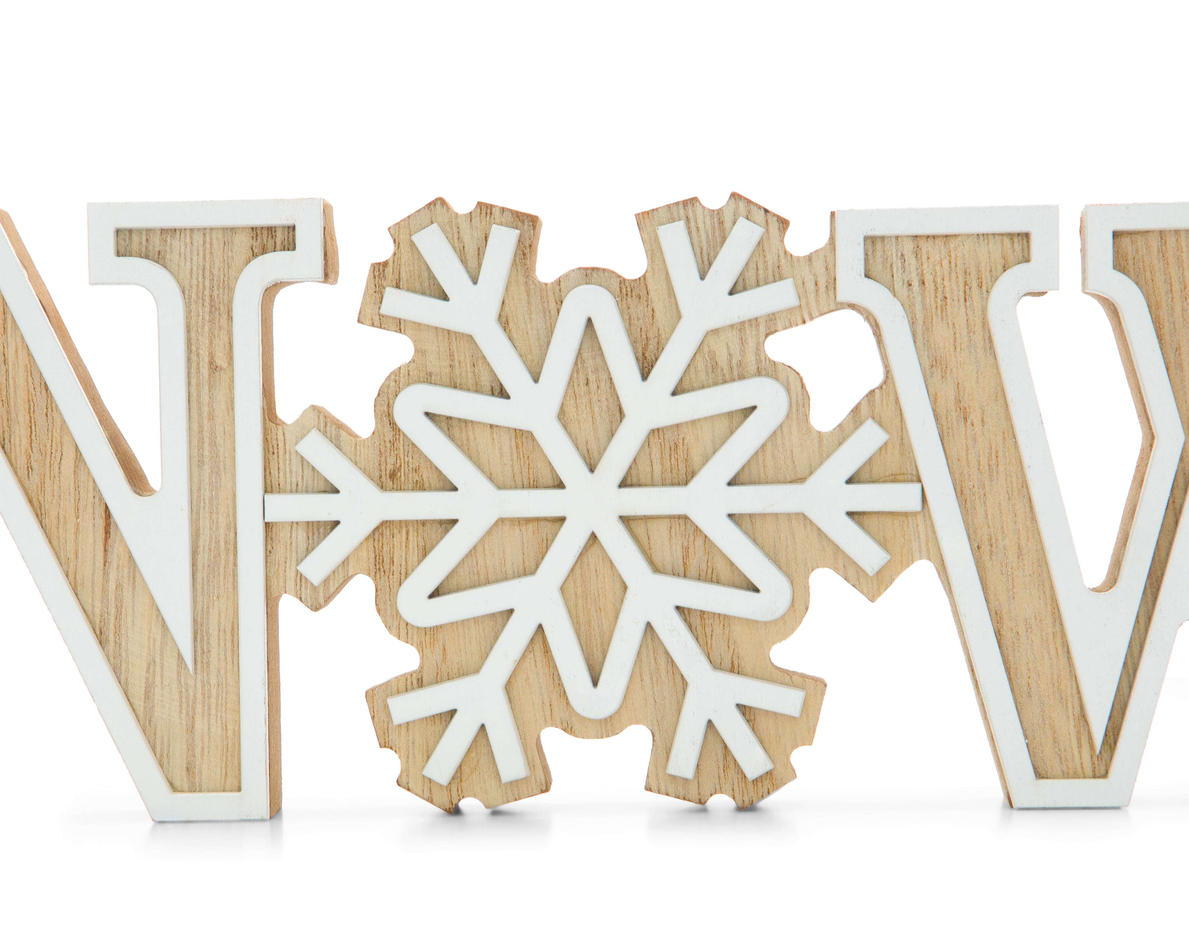Foto 3 | Foto 3 | Letrero Decorativo de Navidad Snow Craft de Madera