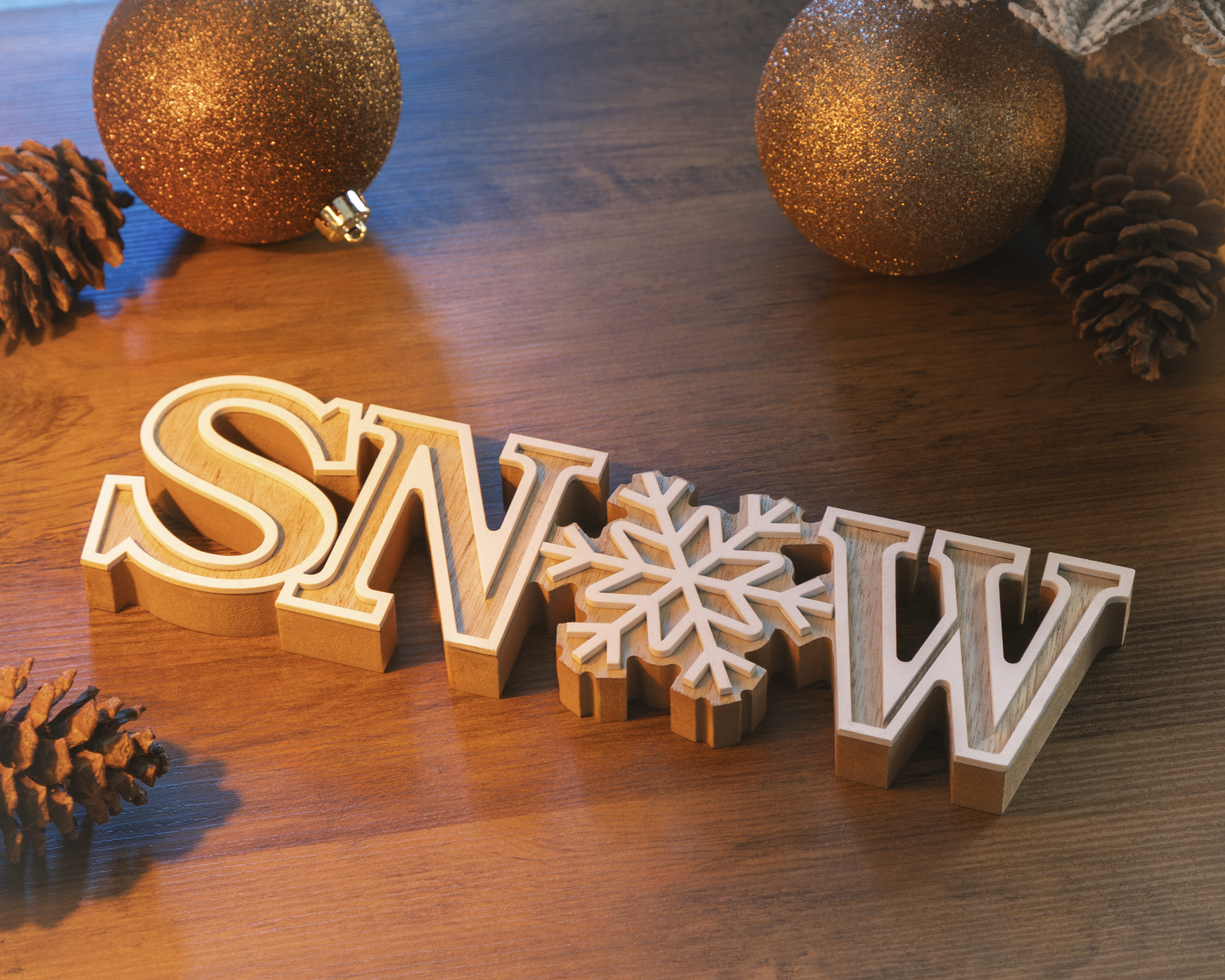 Foto 4 | Foto 4 | Letrero Decorativo de Navidad Snow Craft de Madera