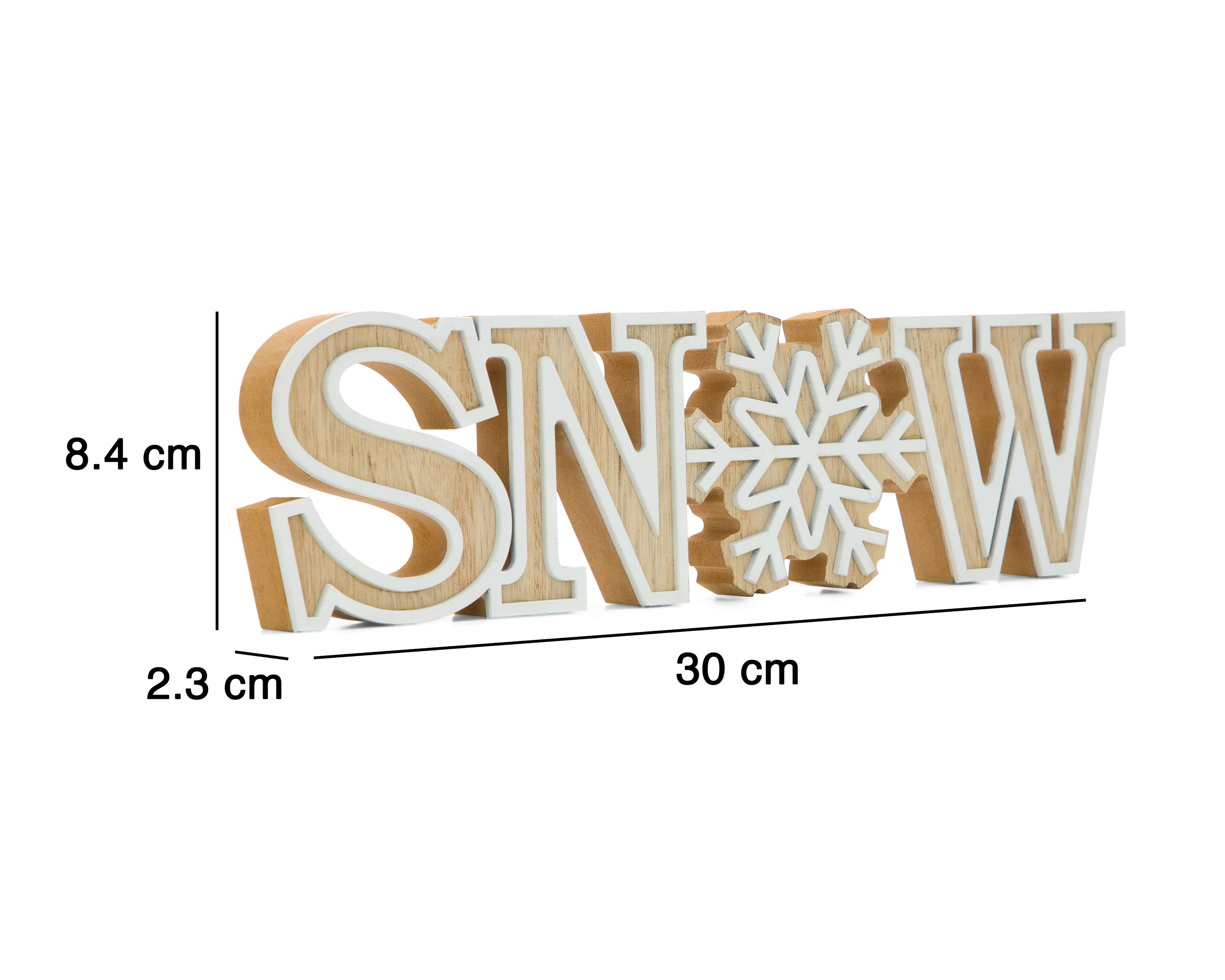 Foto 5 | Foto 5 | Letrero Decorativo de Navidad Snow Craft de Madera