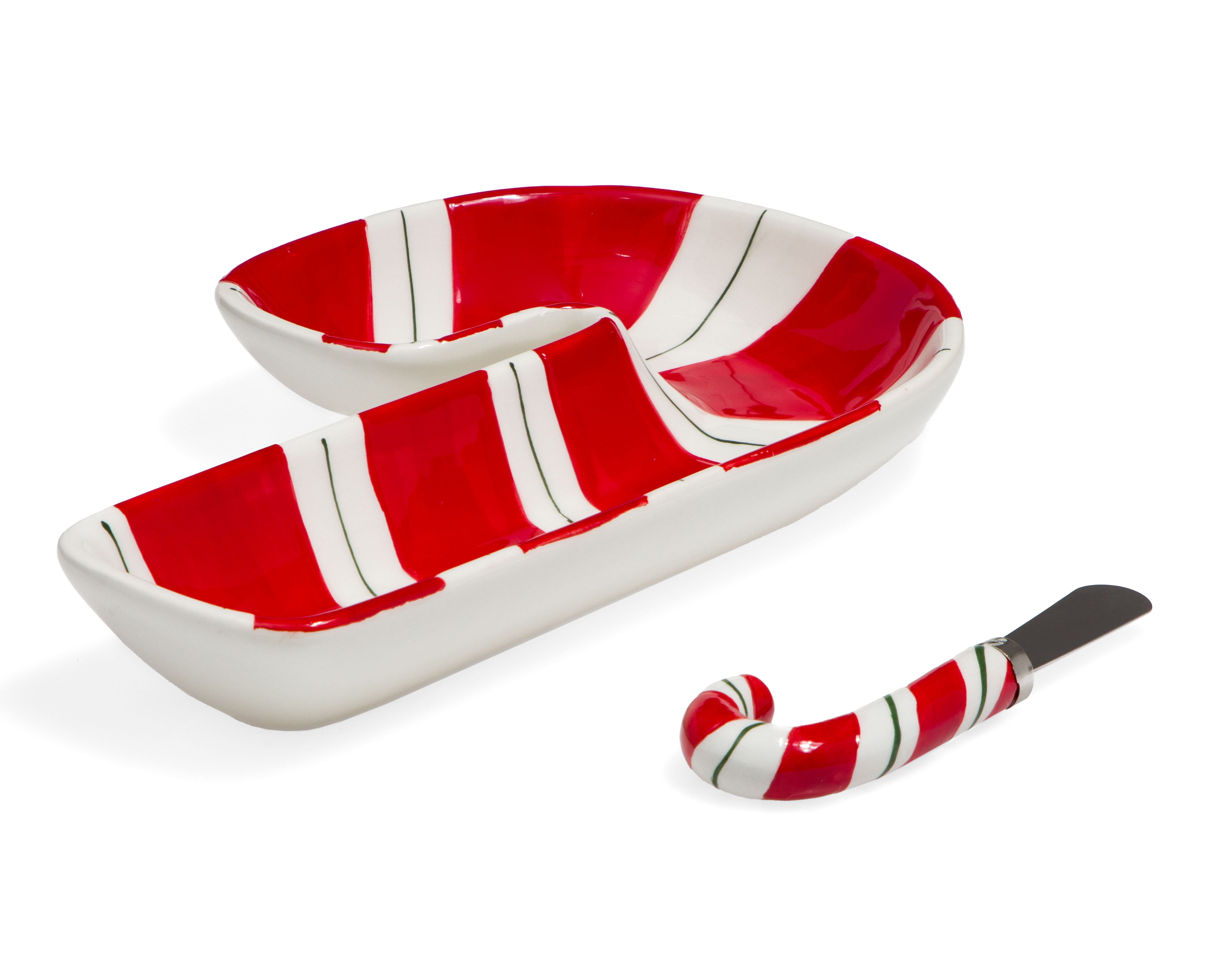 Platón Decorativo Navideño Big Caramelo de Cerámica