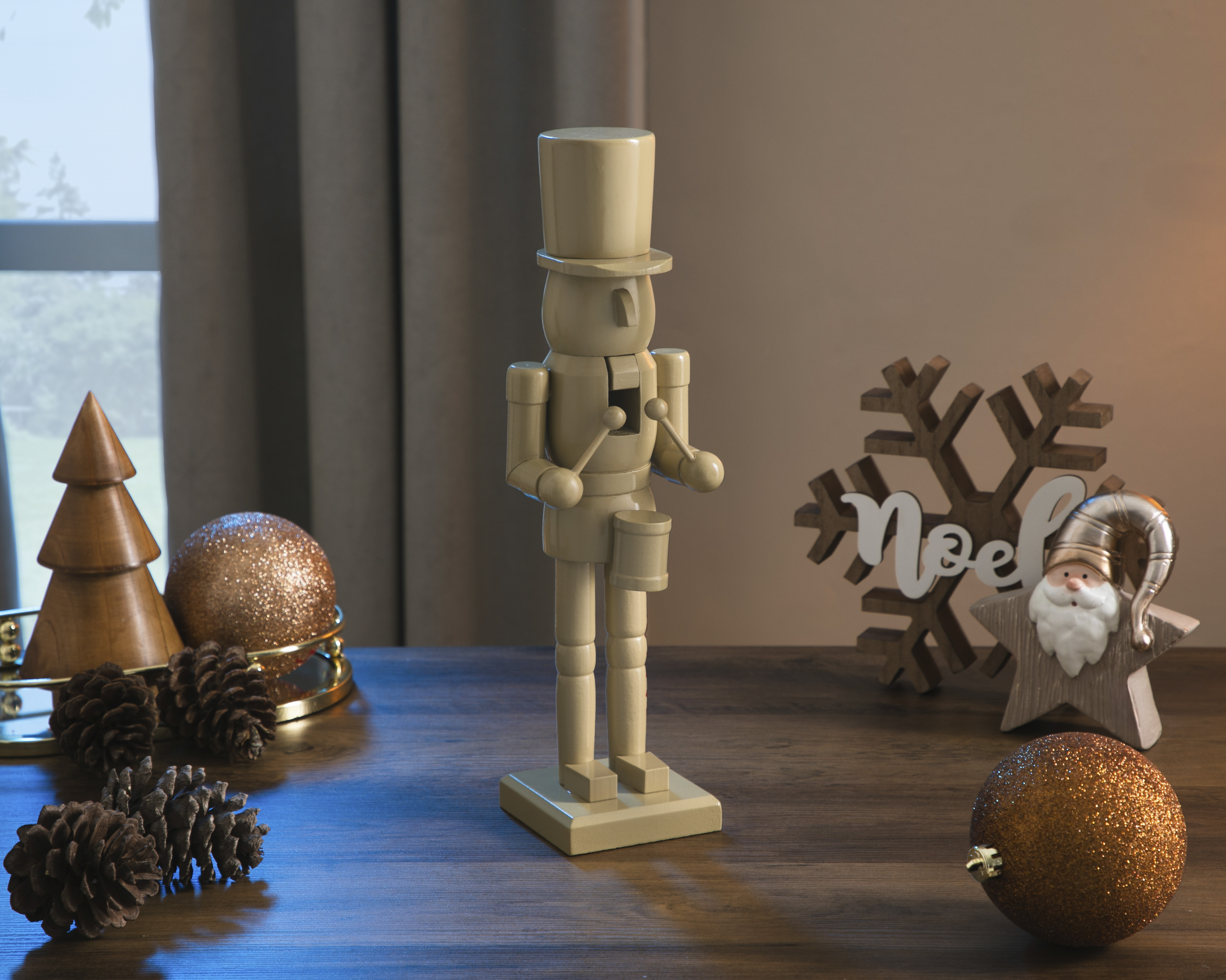 Foto 6 pulgar | Foto 5 | Figura Decorativa Cascanueces de Navidad Soldadito de Madera