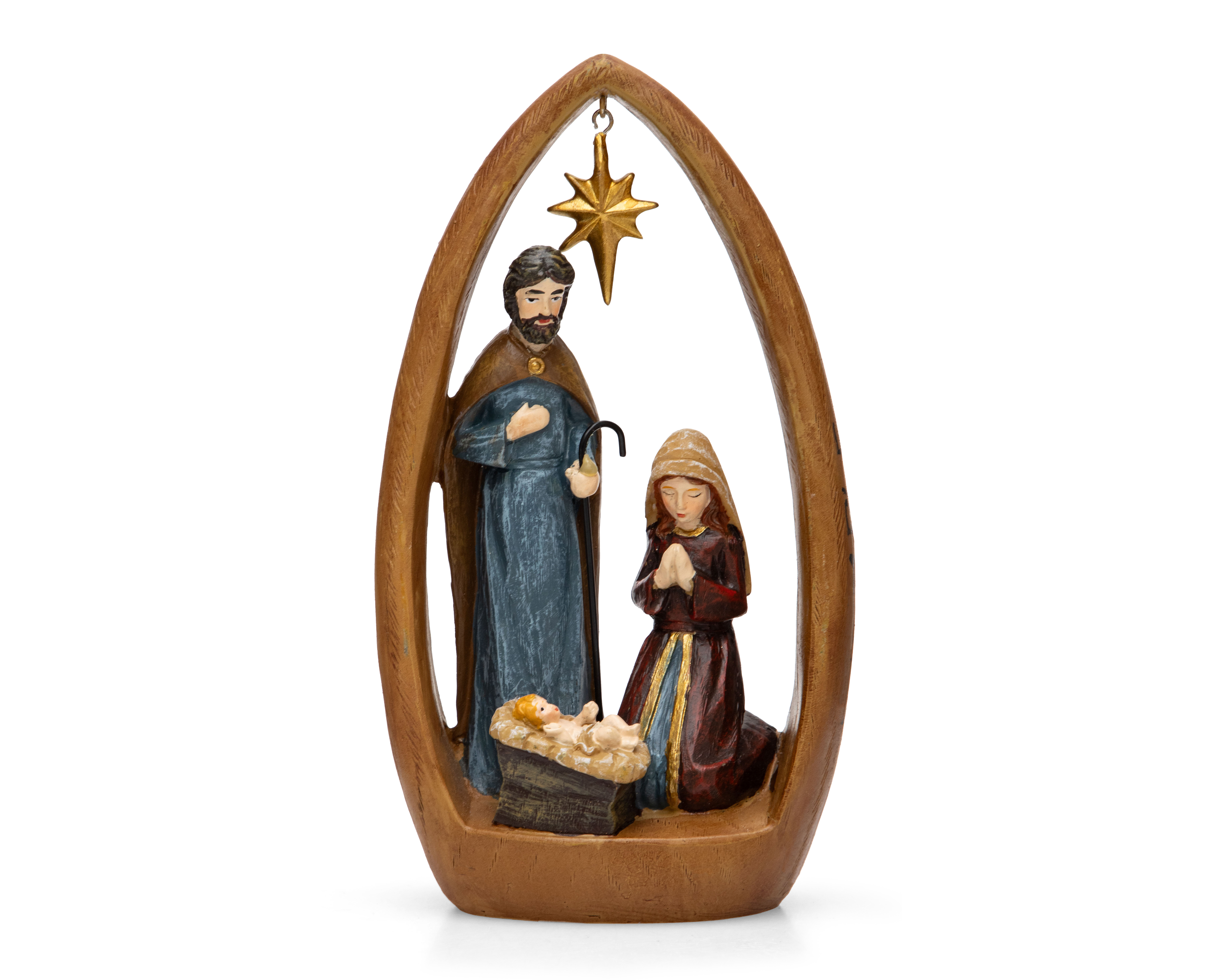 Foto 4 pulgar | Foto 3 | Escultura Decorativa de Navidad Nacimiento Belén de Poliresina