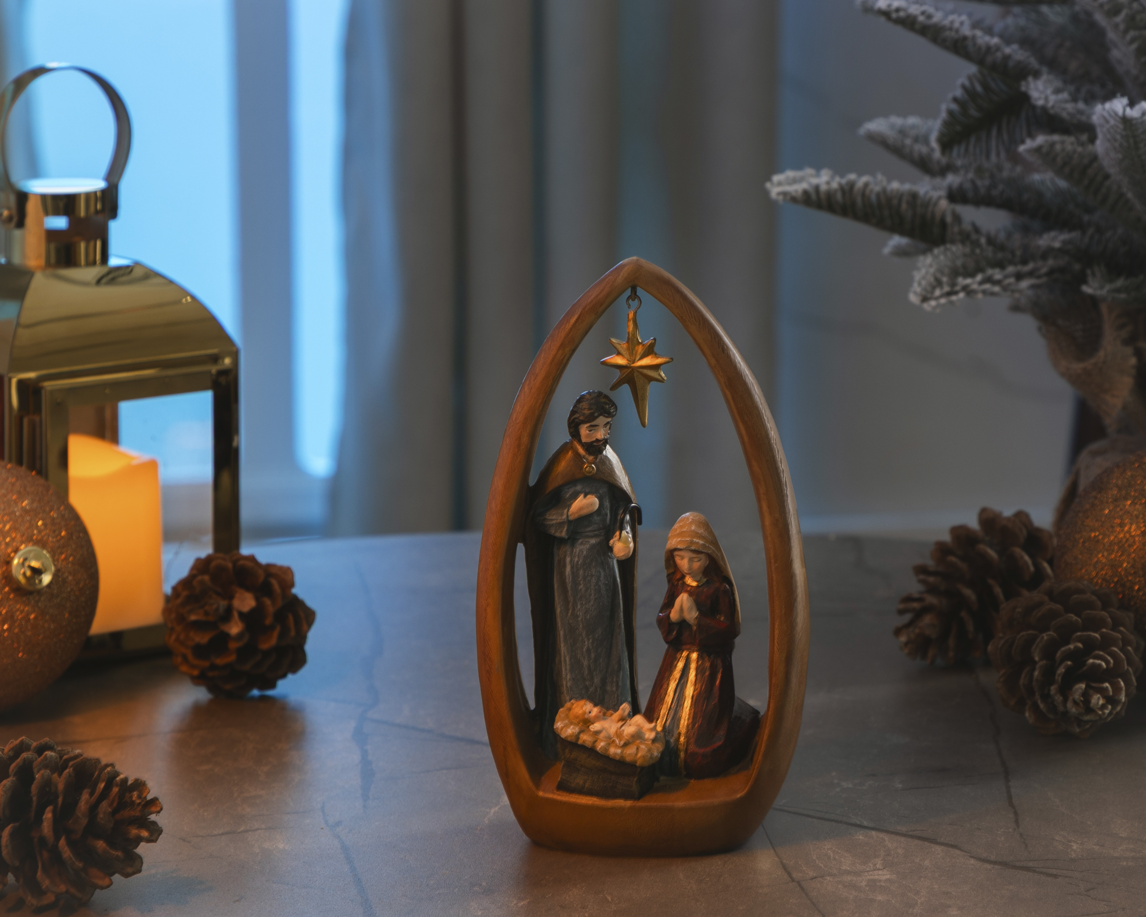 Foto 5 | Foto 5 | Escultura Decorativa de Navidad Nacimiento Belén de Poliresina