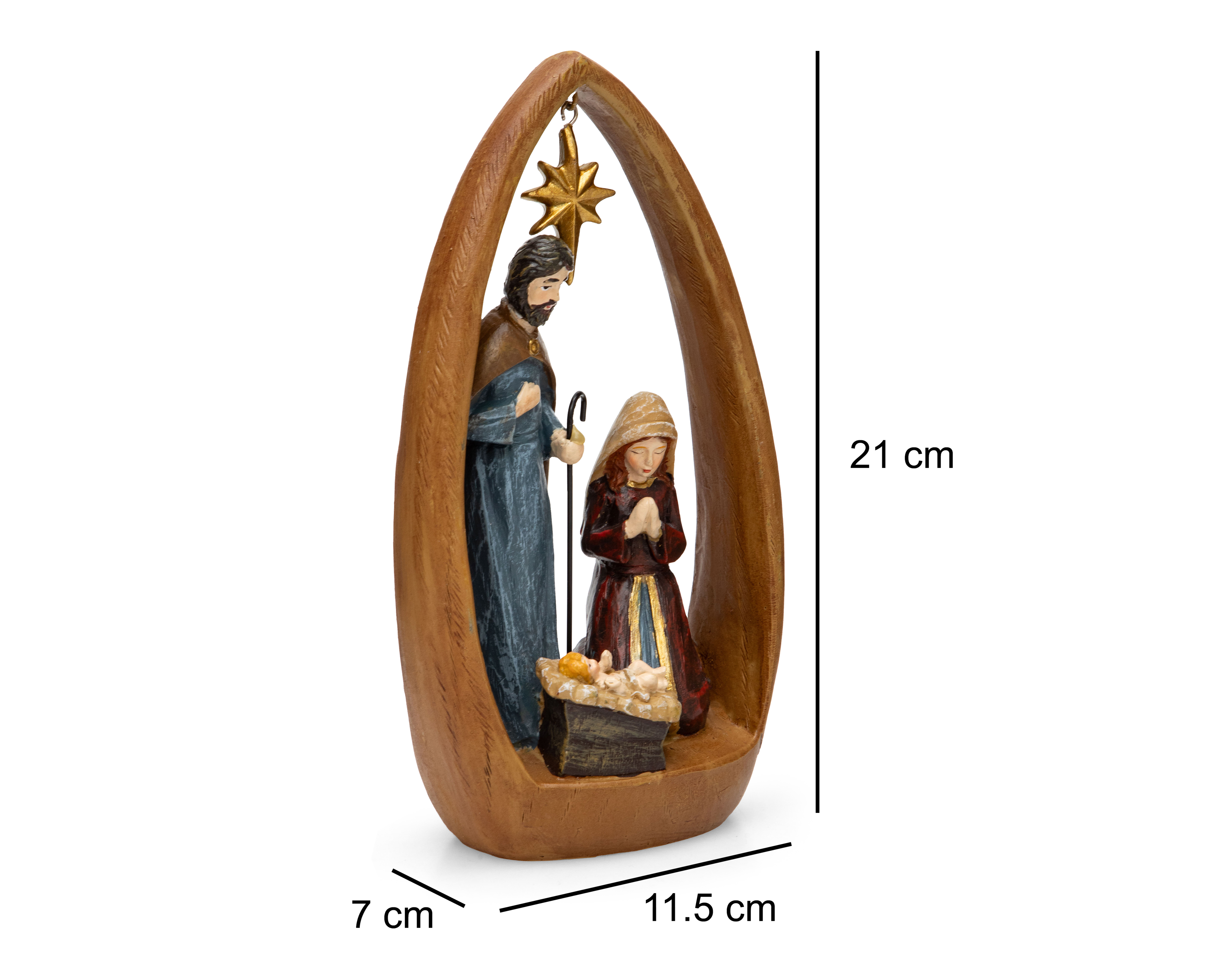 Foto 7 pulgar | Foto 6 | Escultura Decorativa de Navidad Nacimiento Belén de Poliresina