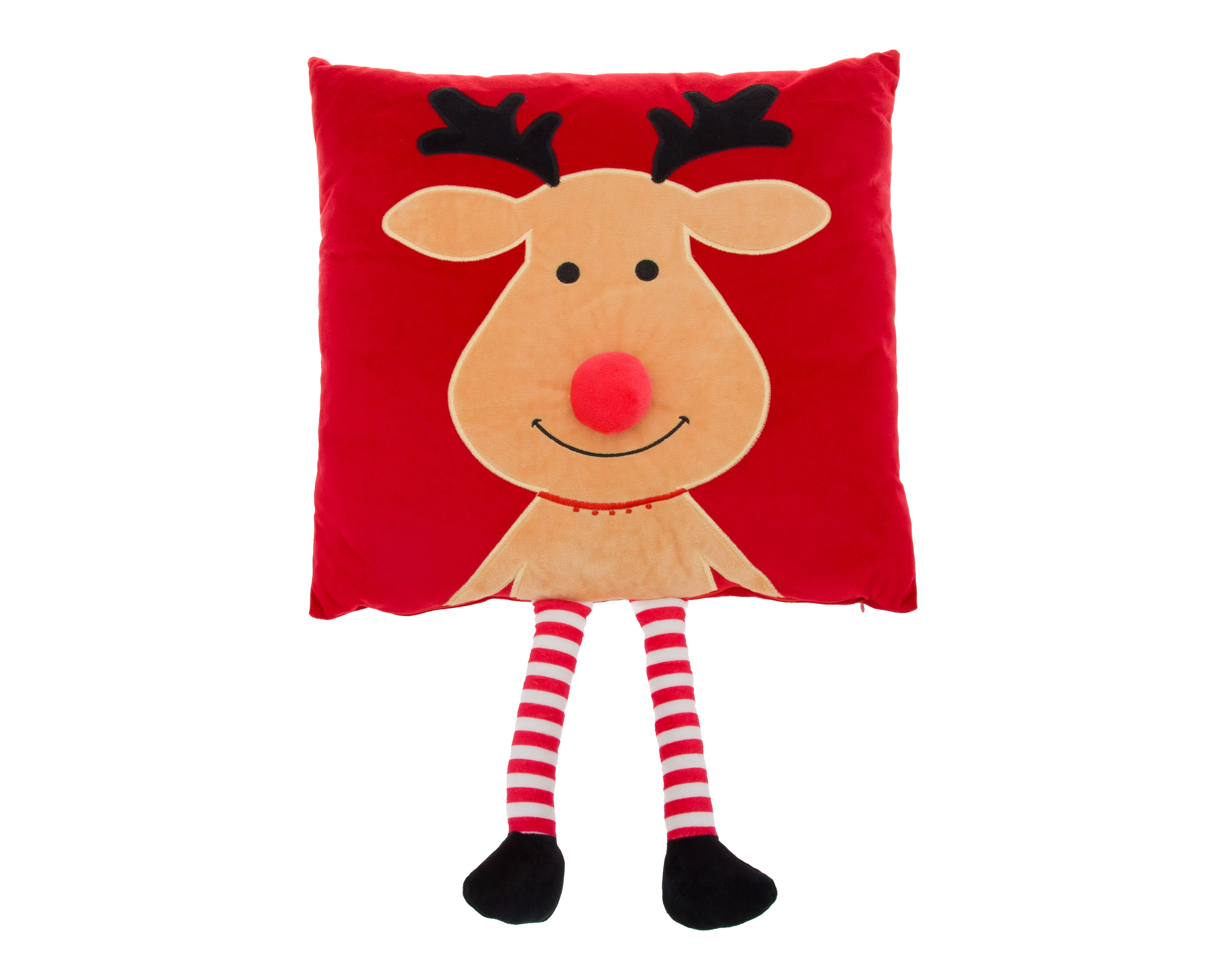 Cojín Navideño Rudolph Rojo