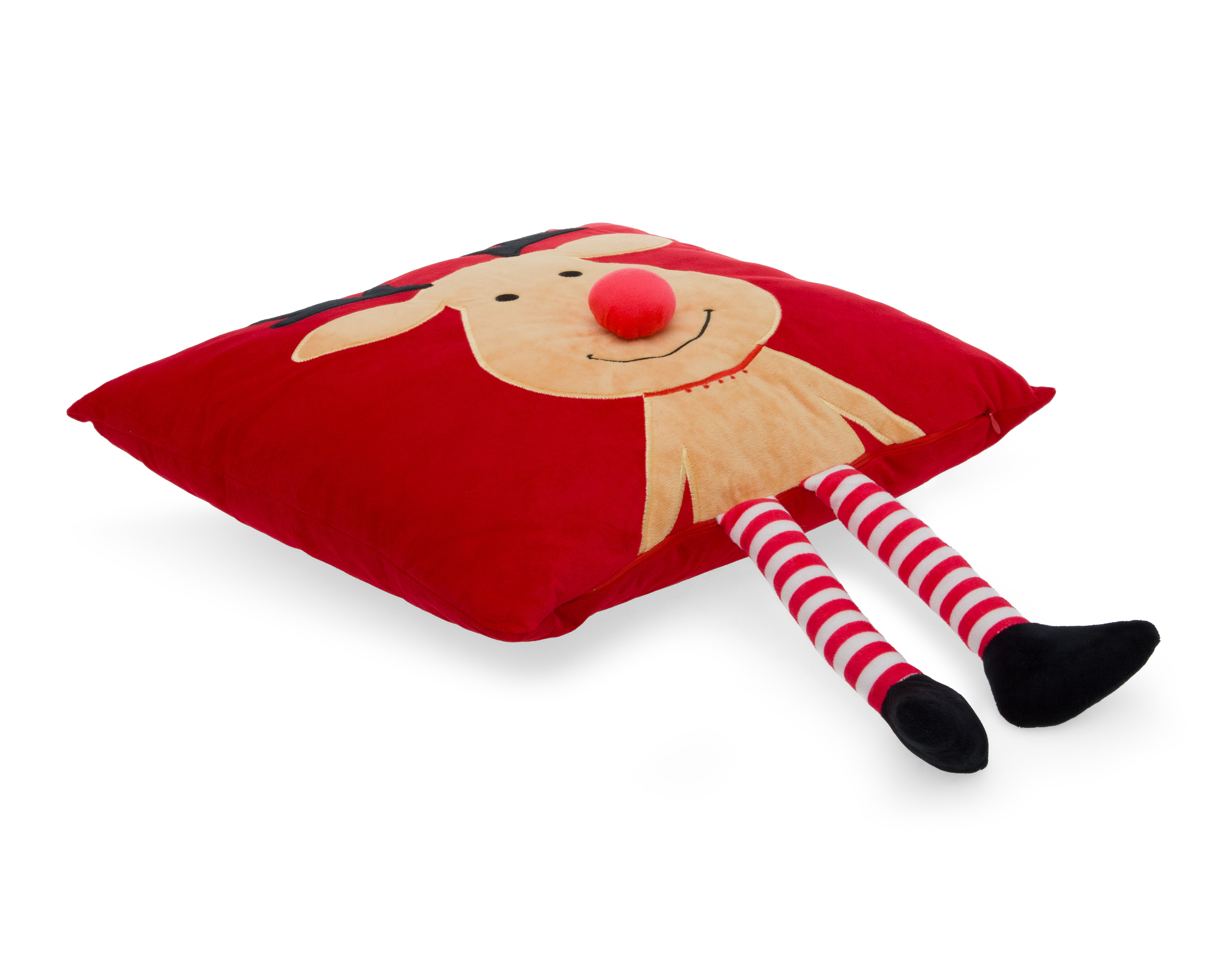 Foto 4 pulgar | Foto 3 | Cojín Navideño Rudolph Rojo