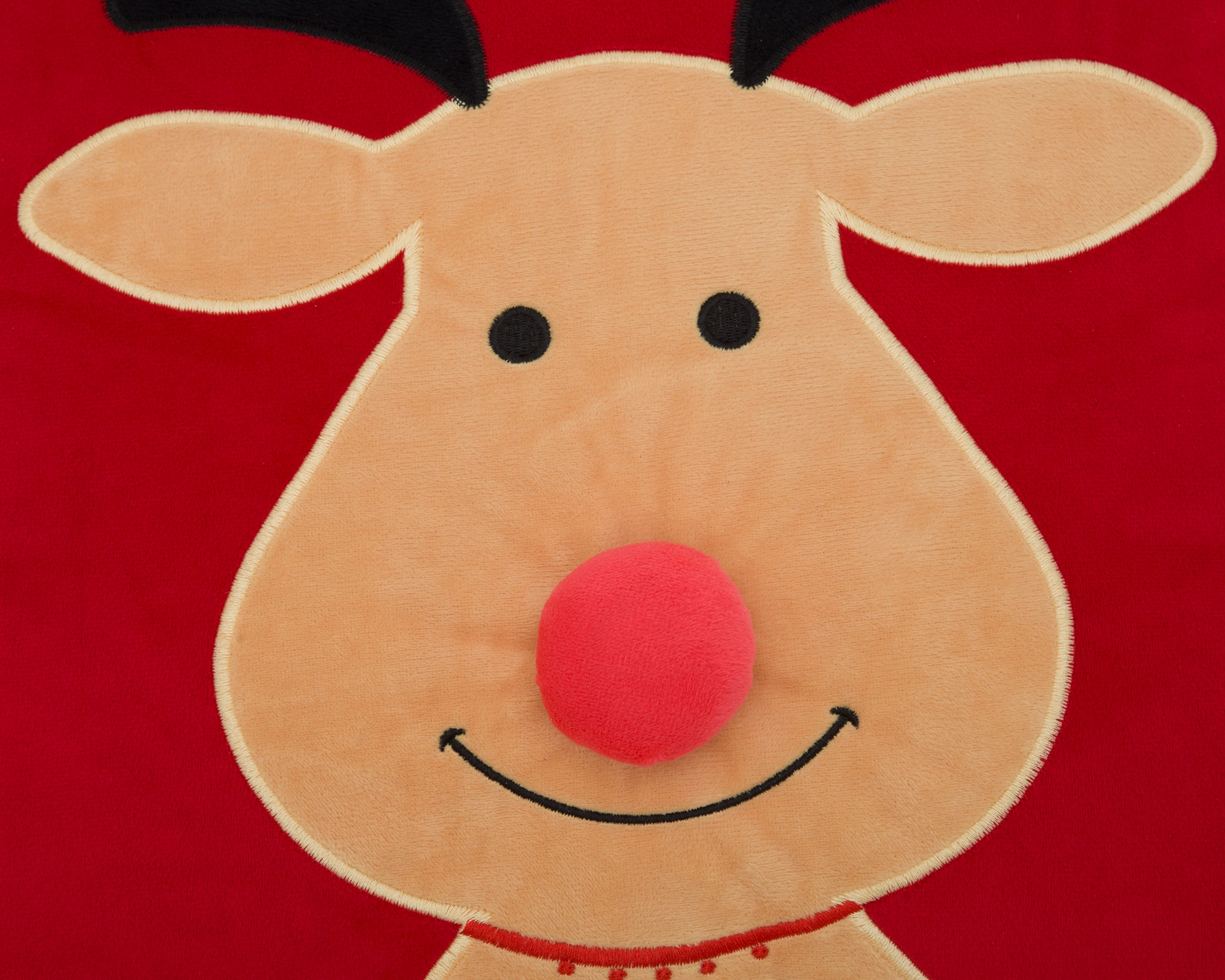 Foto 4 | Foto 4 | Cojín Navideño Rudolph Rojo