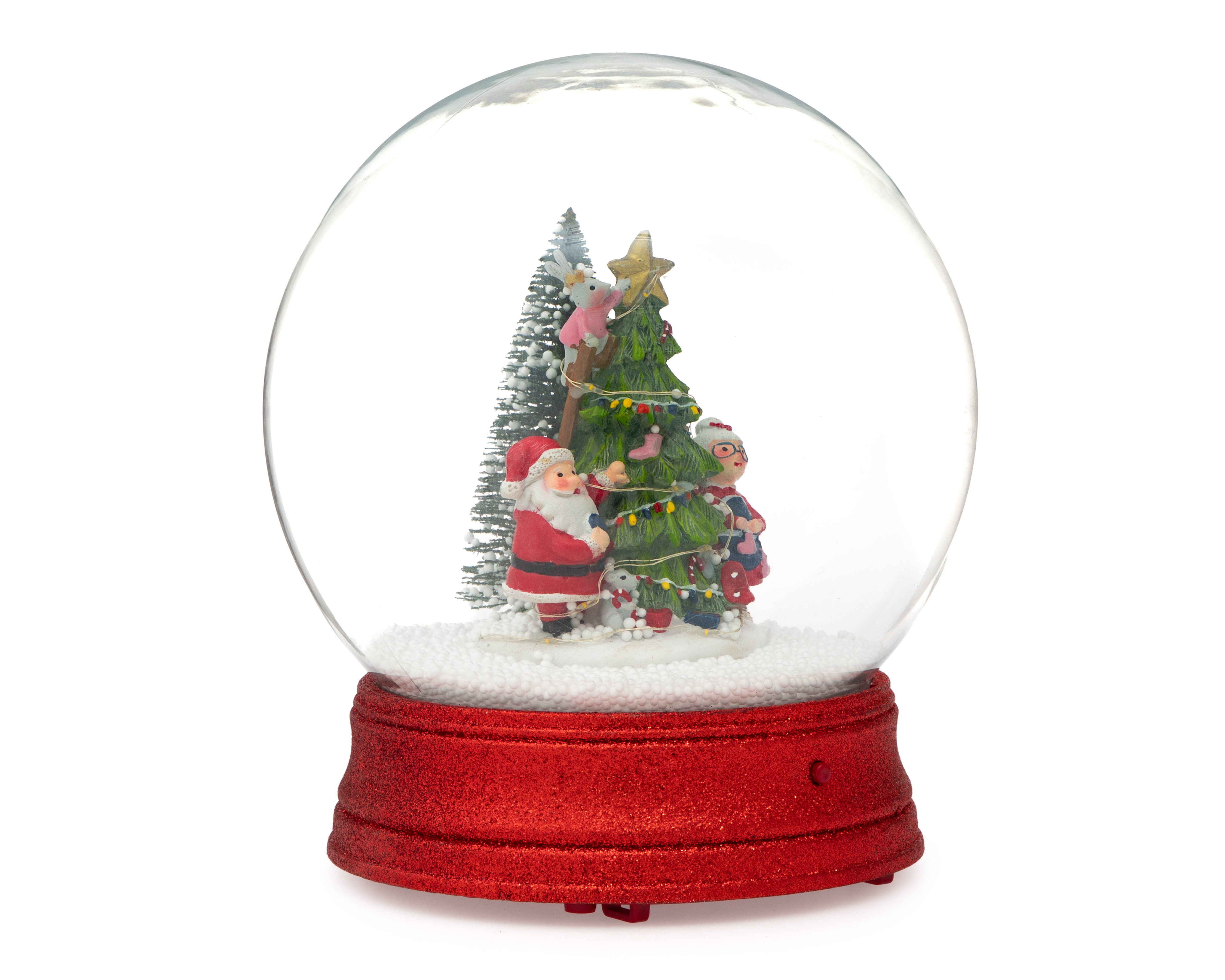 Esfera de Nieve de Navidad Globo Musical de Plástico