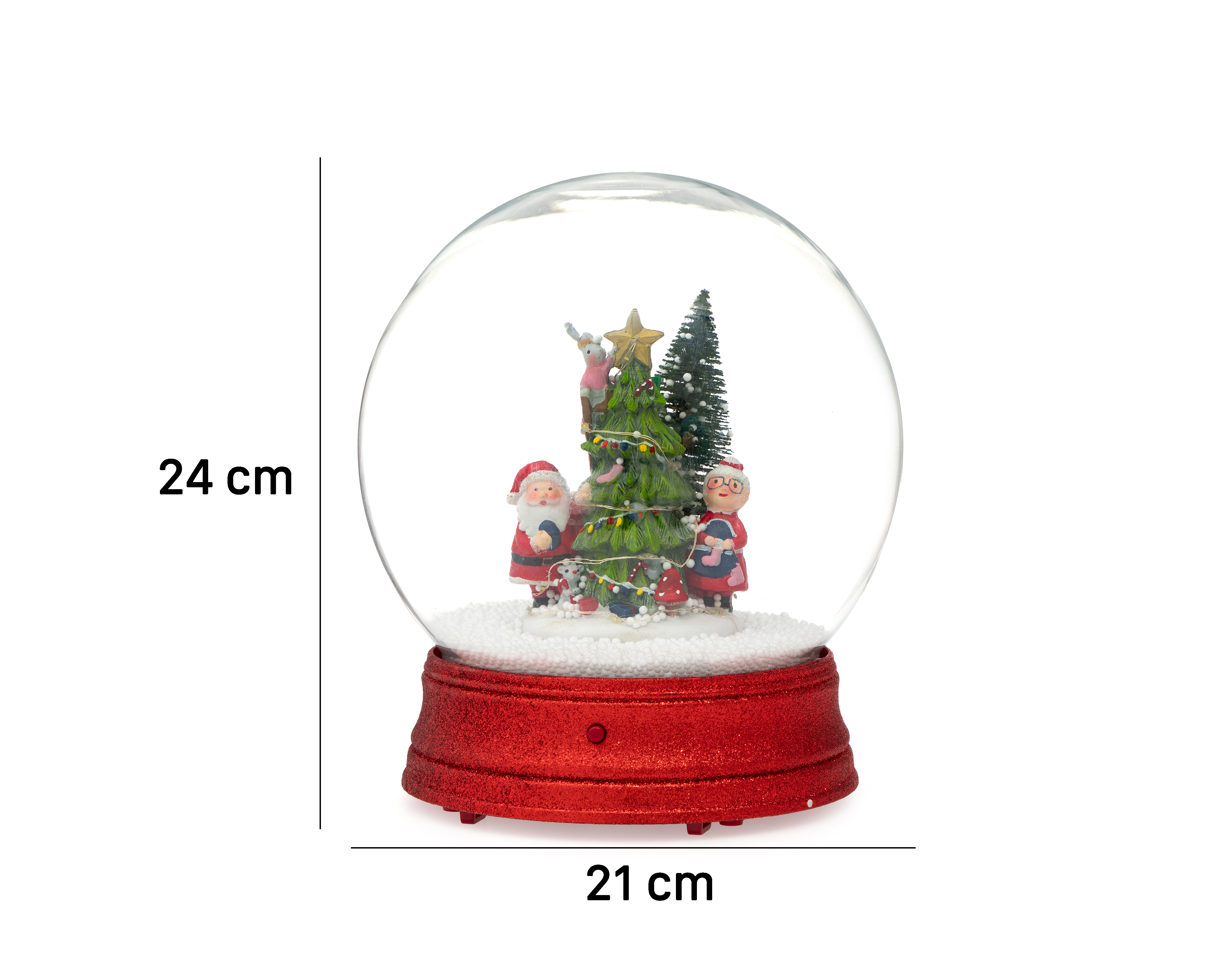 Foto 7 | Foto 7 | Esfera de Nieve de Navidad Globo Musical de Plástico
