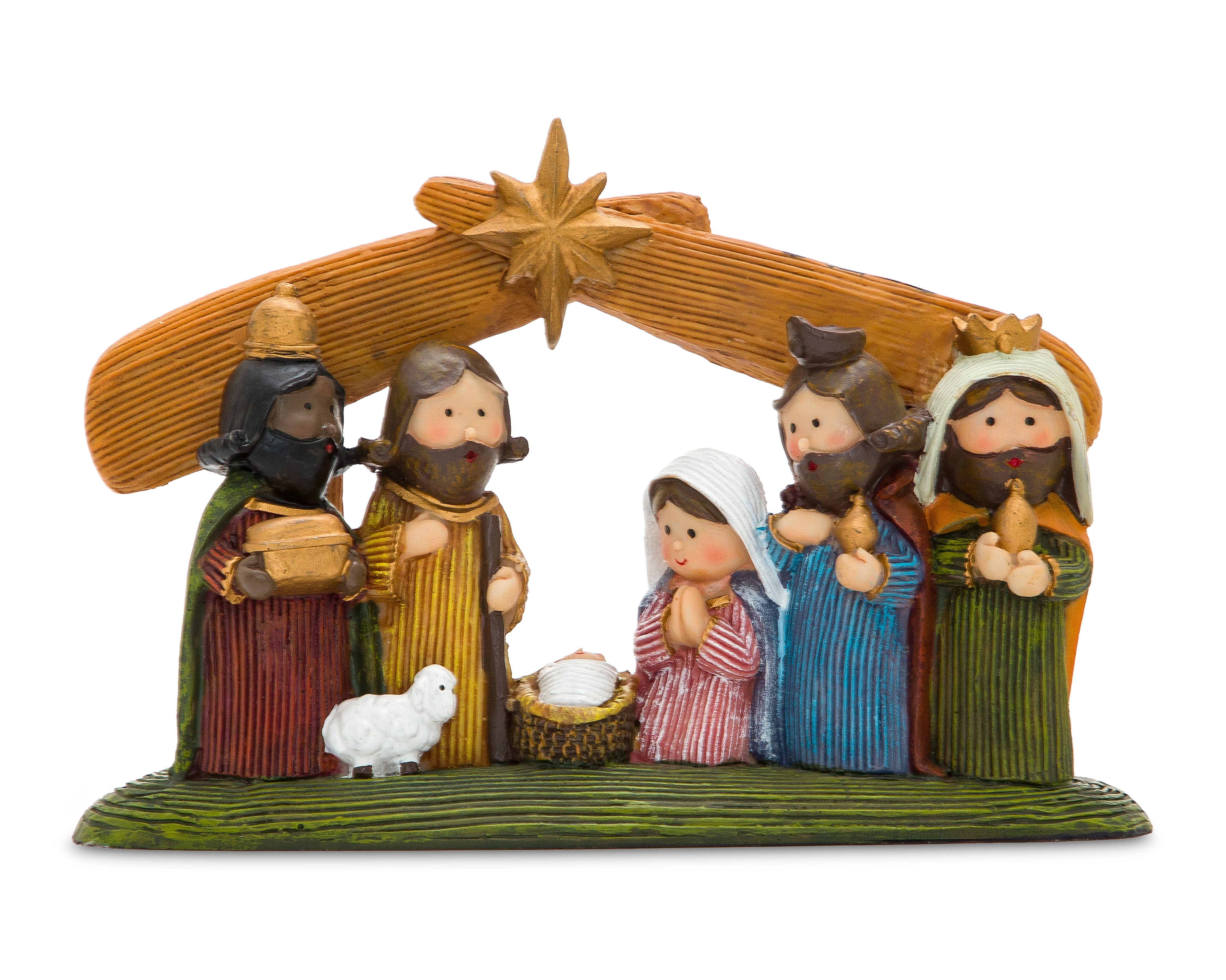 Figura Decorativa Nacimiento de Navidad de Poliresina