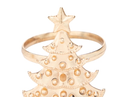 Foto 3 | Foto 3 | Anillos para Servilleta de Navidad Pine Set de Plástico 4 Piezas
