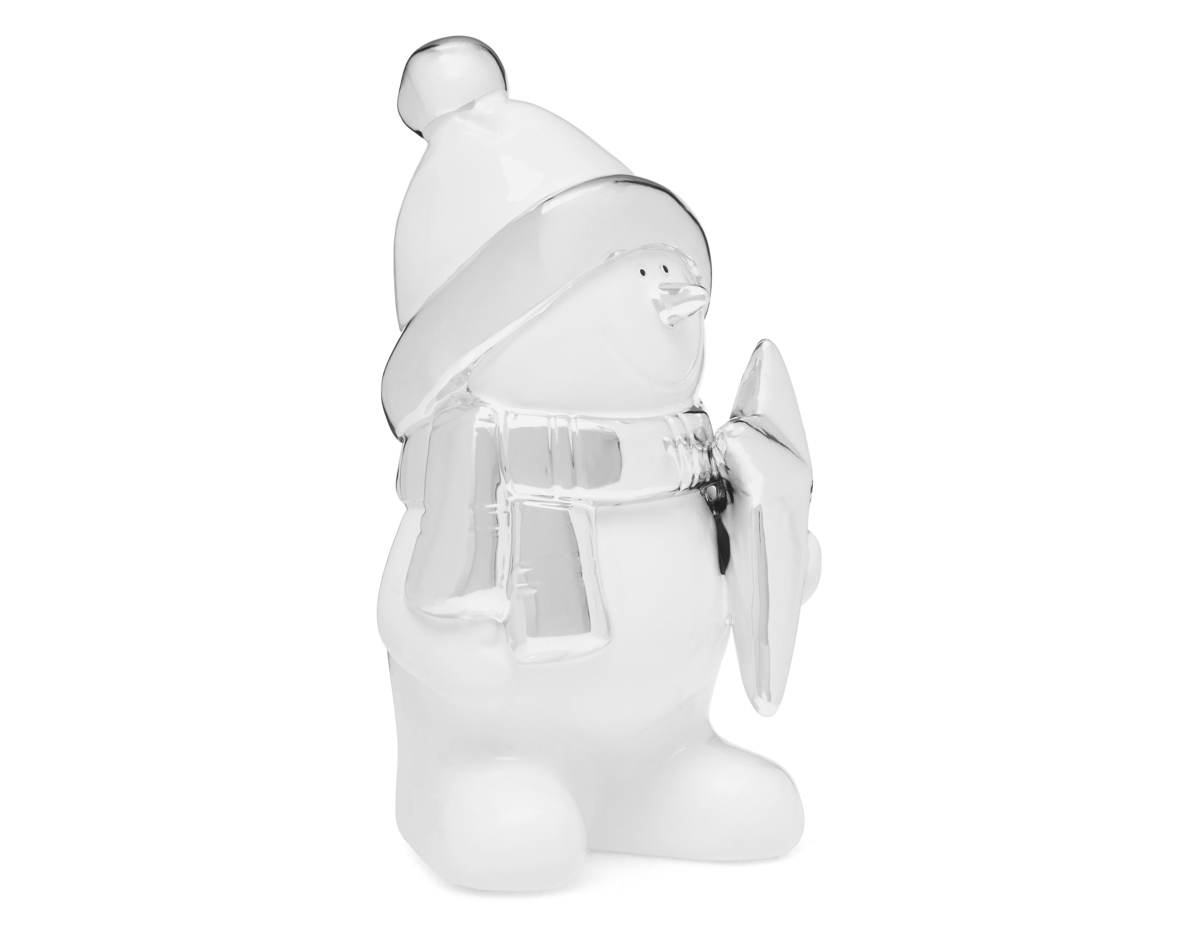 Figura Decorativa Mono de Nieve de Navidad Cassie de Cerámica