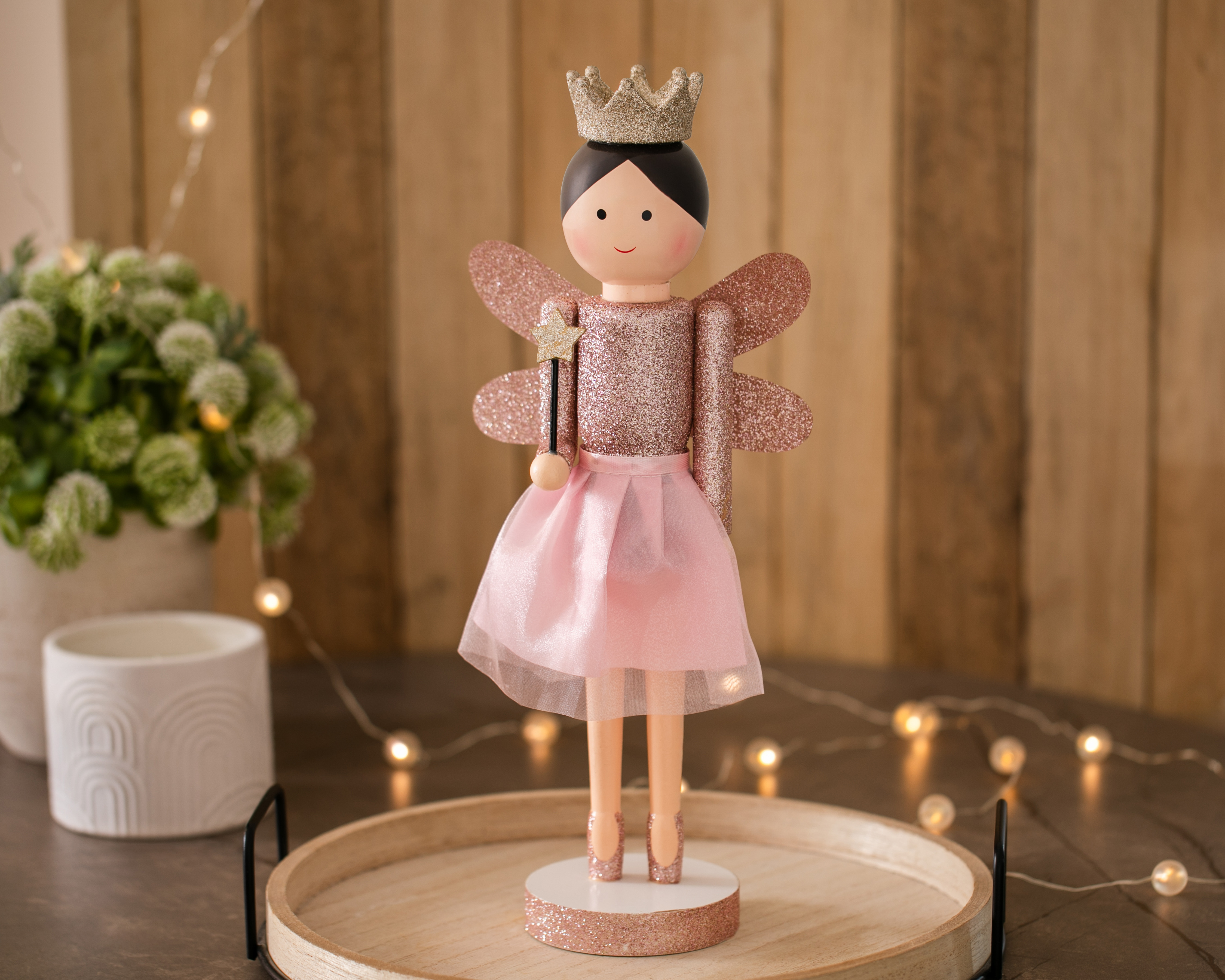 Foto 5 | Foto 5 | Figura Decorativa Hada de Navidad Princess de Madera