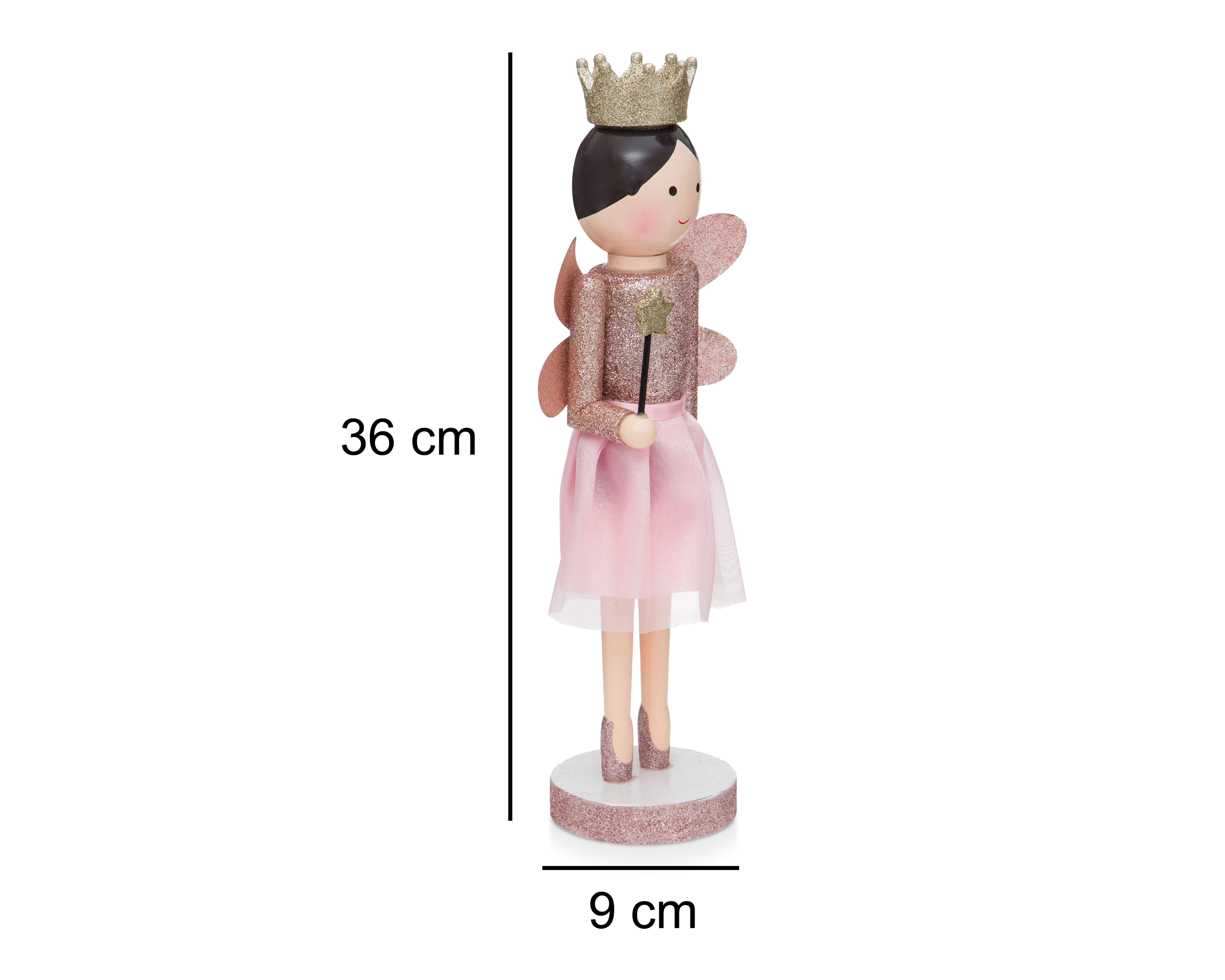 Foto 7 pulgar | Foto 6 | Figura Decorativa Hada de Navidad Princess de Madera