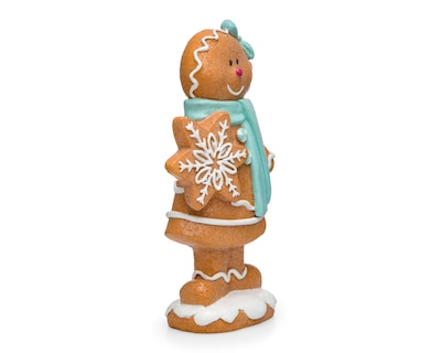Foto 1 | Foto 1 | Escultura de Galleta de Jengibre de Navidad Miss Gingery de Resina