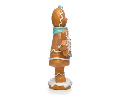 Foto 2 | Foto 2 | Escultura de Galleta de Jengibre de Navidad Miss Gingery de Resina