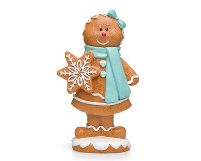 Foto 3 | Foto 3 | Escultura de Galleta de Jengibre de Navidad Miss Gingery de Resina