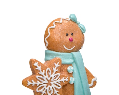 Foto 4 | Foto 4 | Escultura de Galleta de Jengibre de Navidad Miss Gingery de Resina