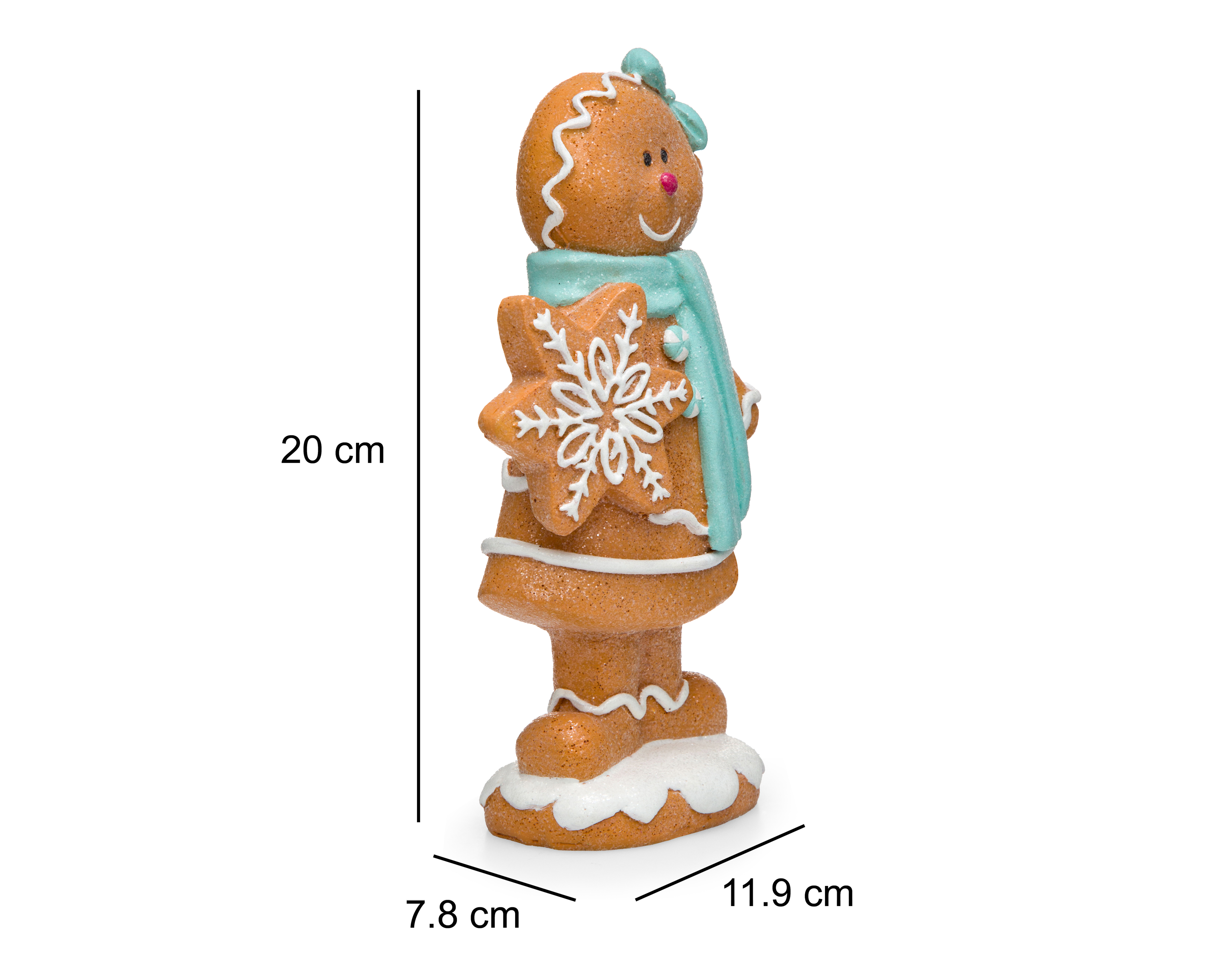 Foto 7 pulgar | Foto 6 | Escultura de Galleta de Jengibre de Navidad Miss Gingery de Resina