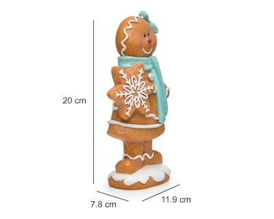 Foto 6 | Foto 6 | Escultura de Galleta de Jengibre de Navidad Miss Gingery de Resina