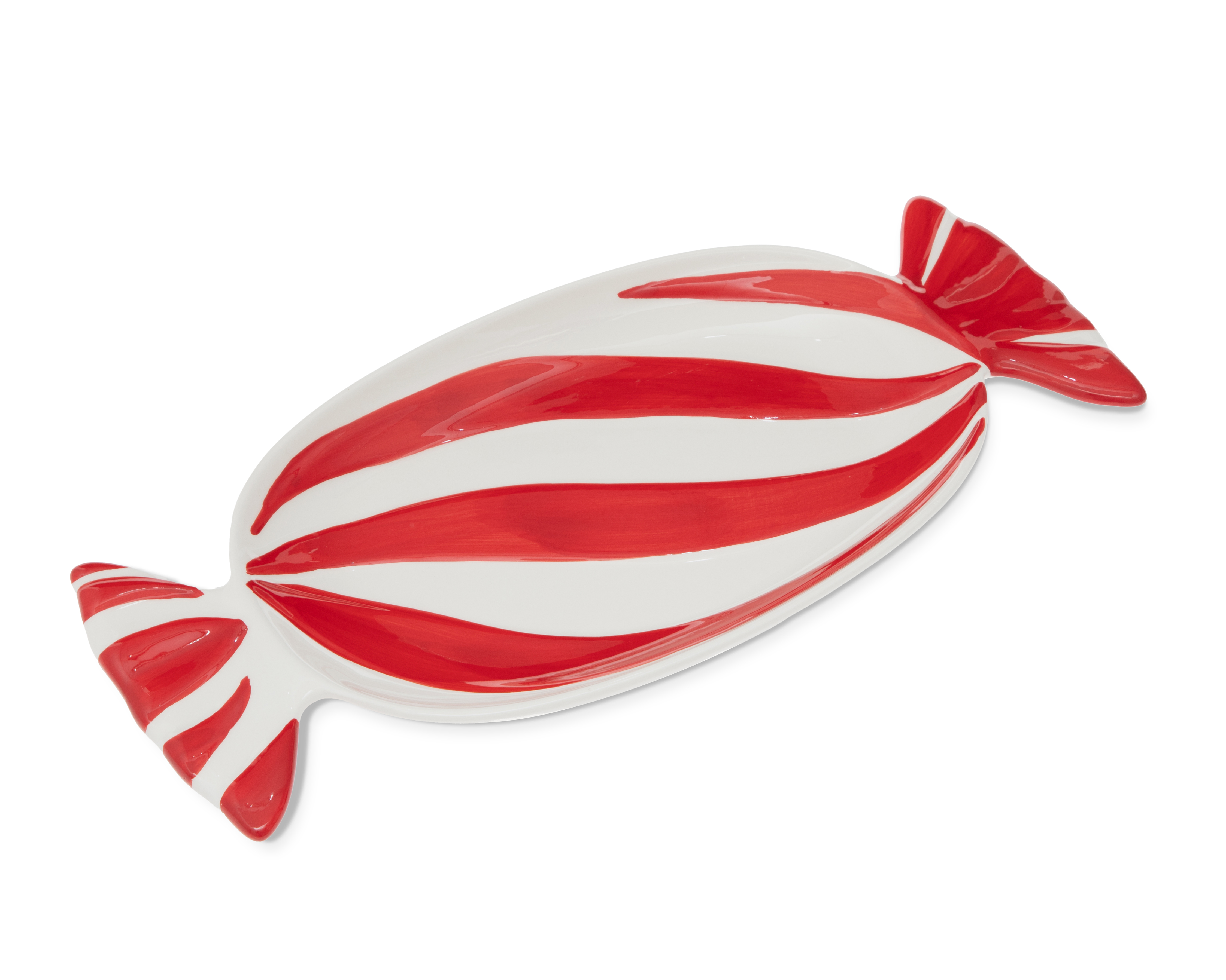 Charola Decorativa de Navidad Caramel Tray de Cerámica