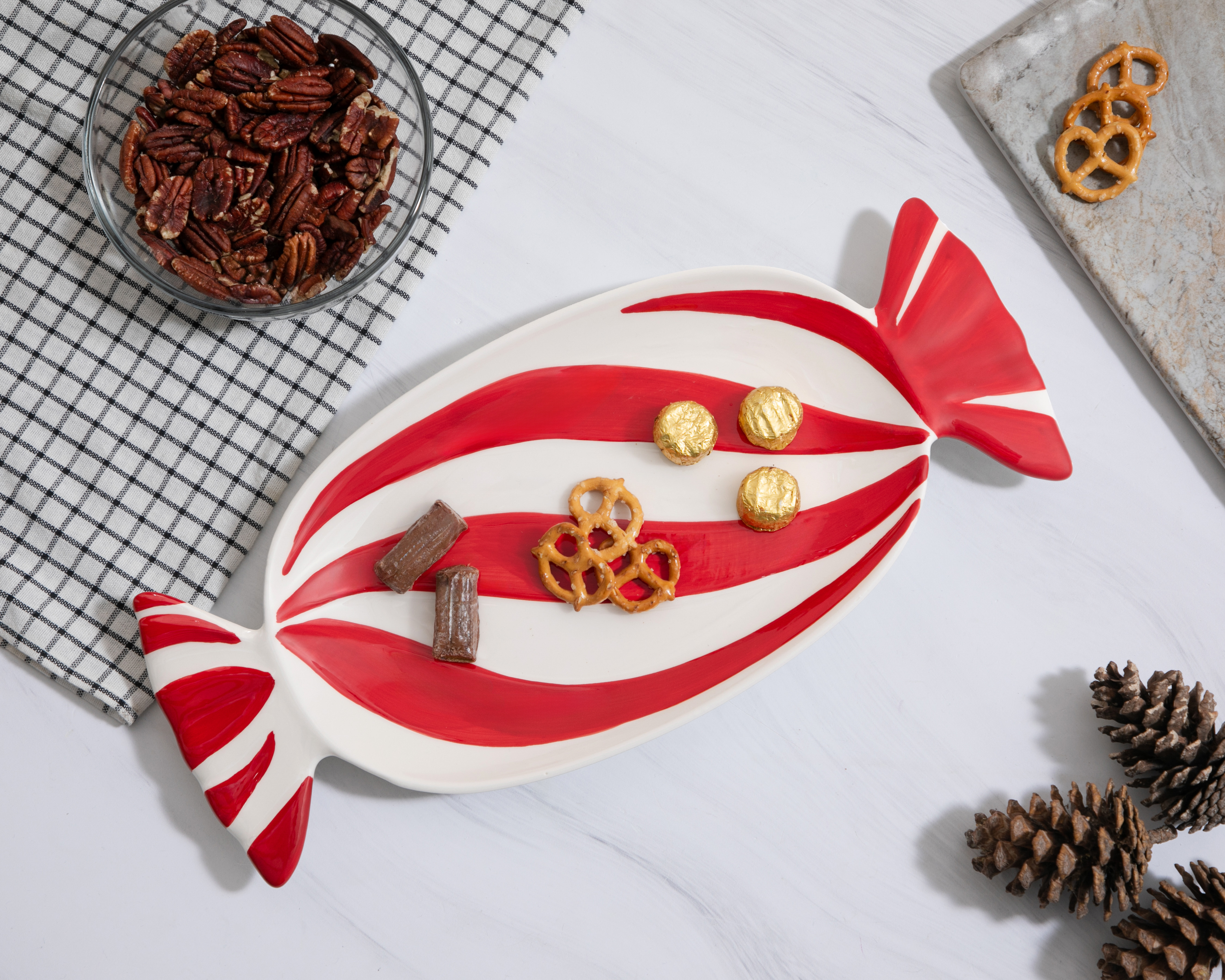 Foto 4 | Foto 4 | Charola Decorativa de Navidad Caramel Tray de Cerámica