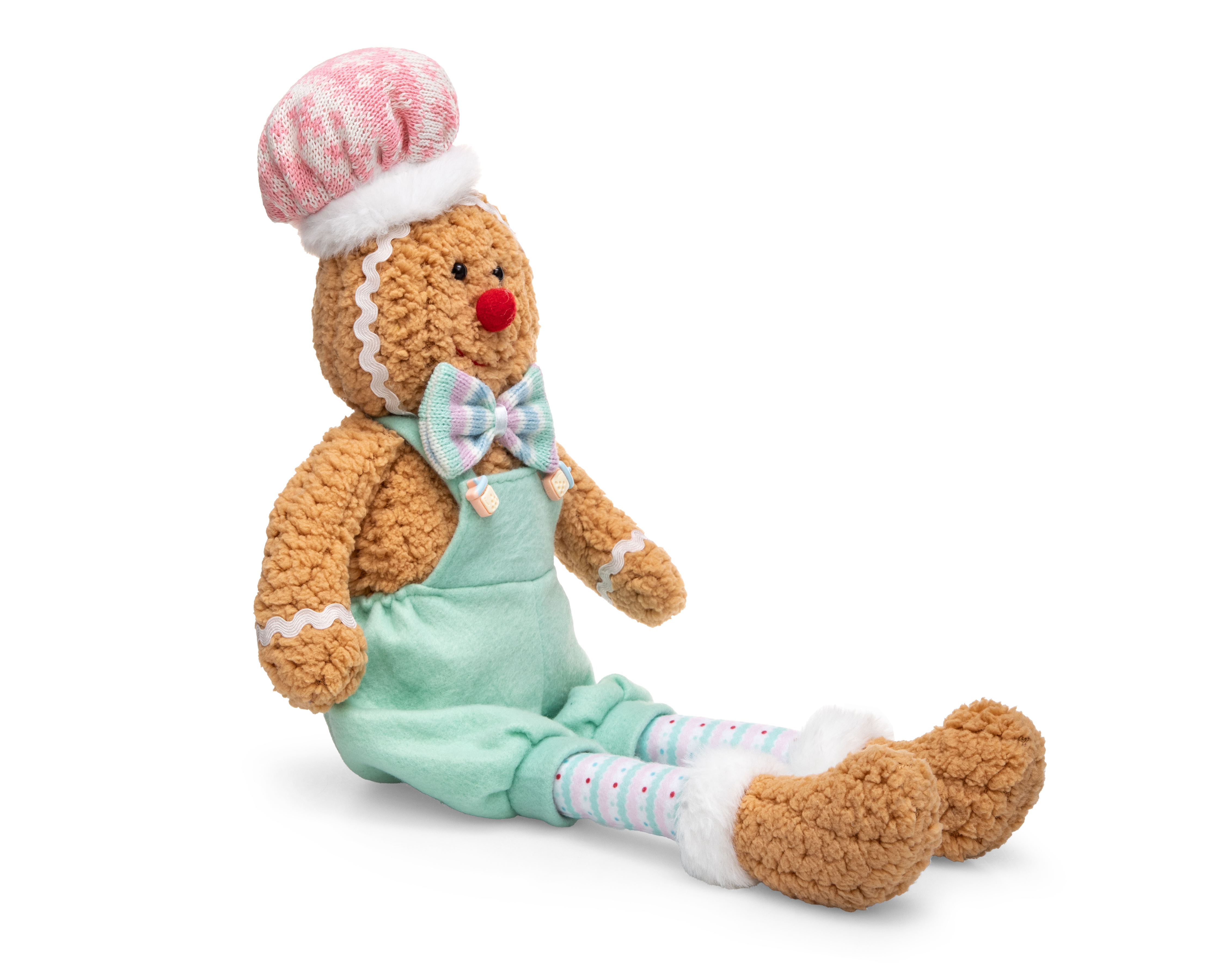 Figura Decorativa Galleta de Jengibre de Navidad Brice de Poliéster