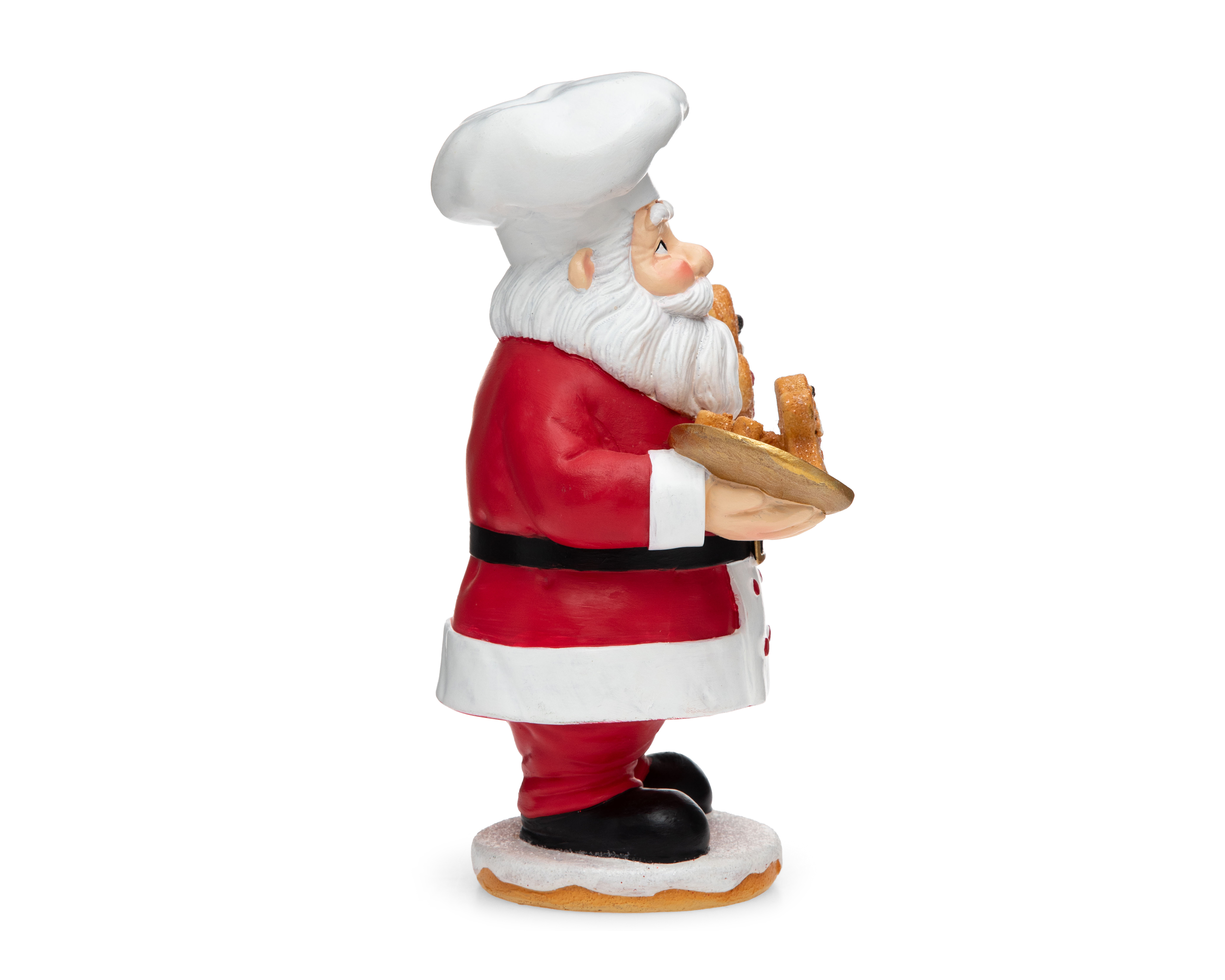 Foto 3 pulgar | Foto 2 | Figura de Papá Noel de Navidad Santa Cocinero de Resina