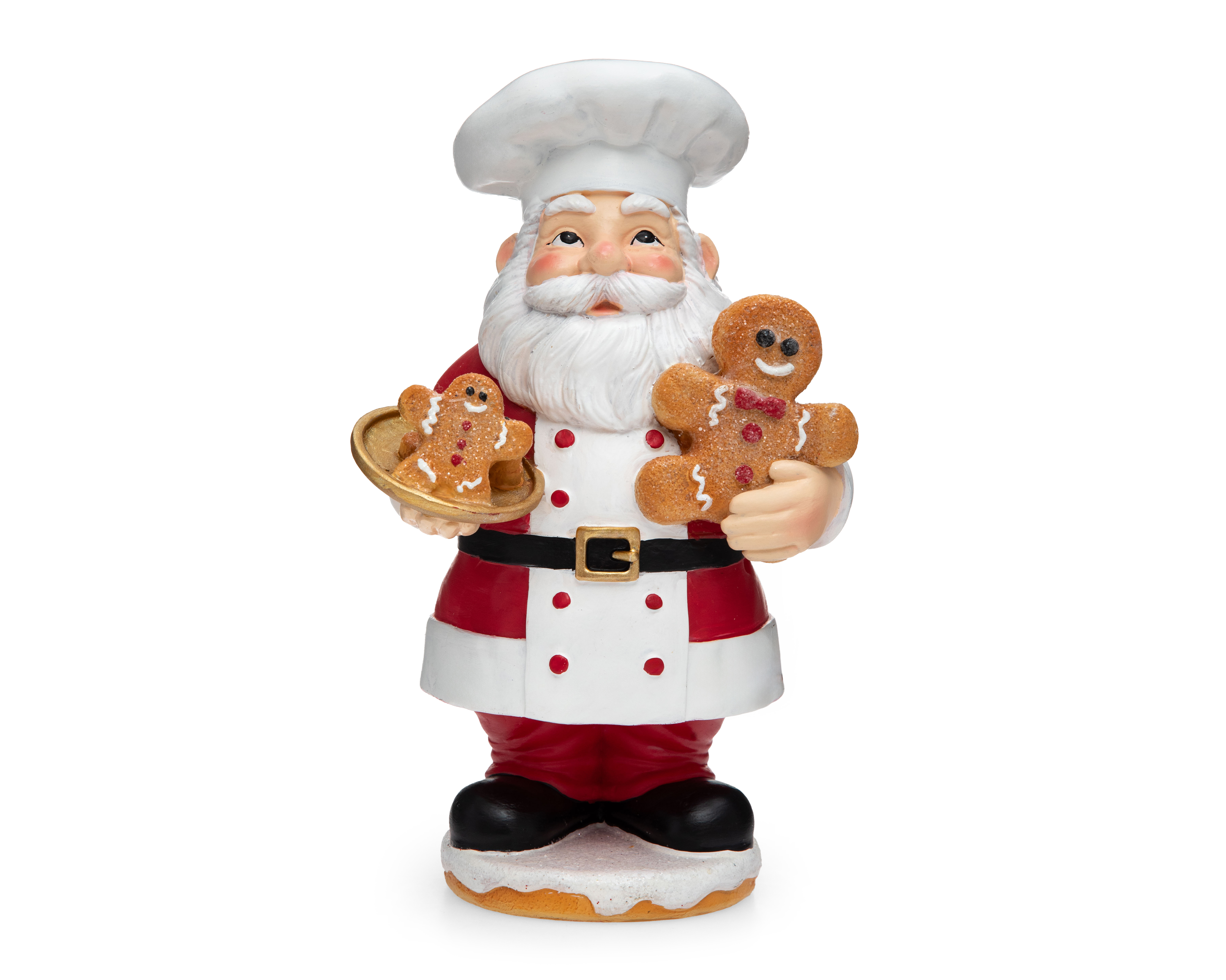 Foto 4 pulgar | Foto 3 | Figura de Papá Noel de Navidad Santa Cocinero de Resina