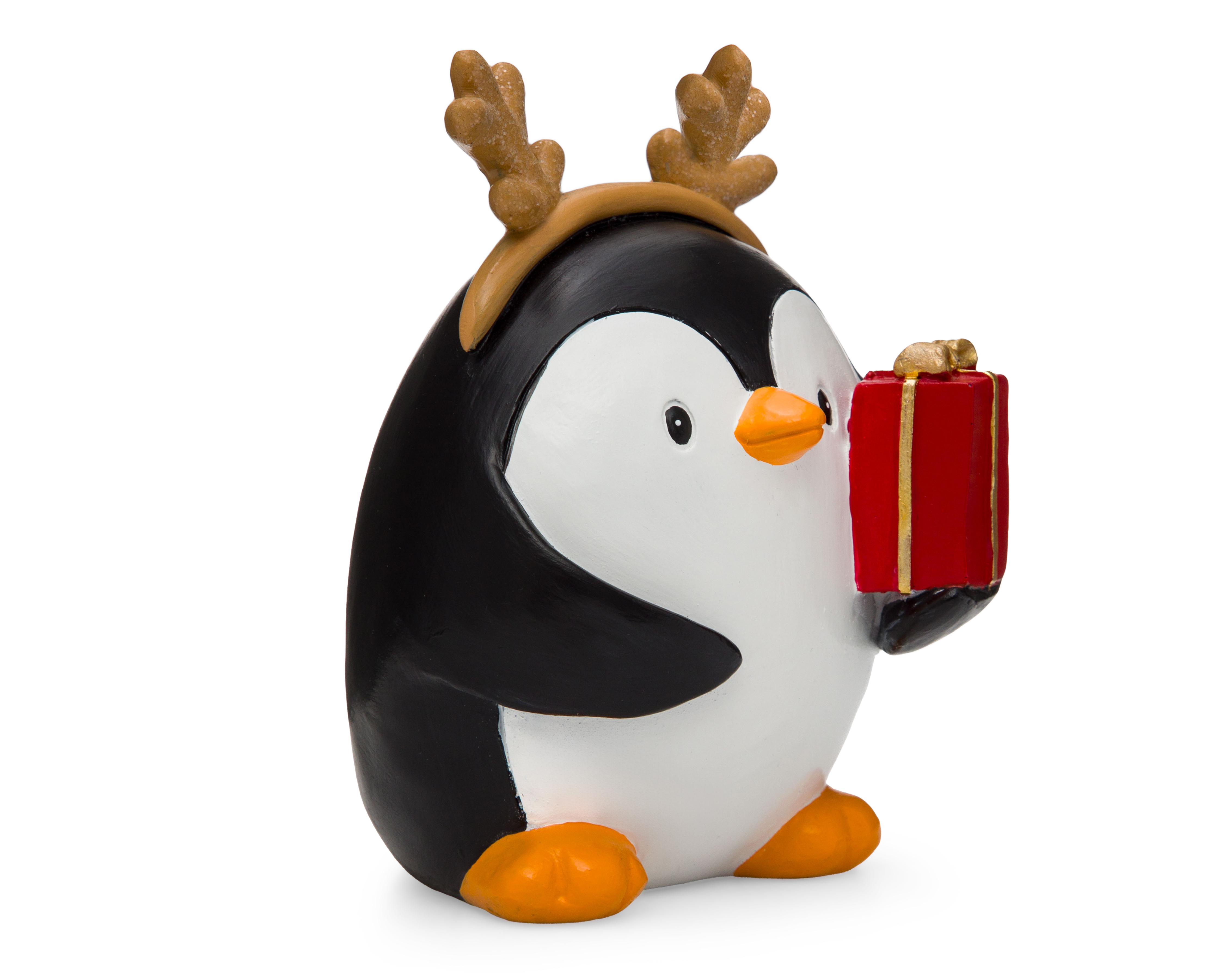 Figura Decorativa Pingüino de Navidad Patty de Resina